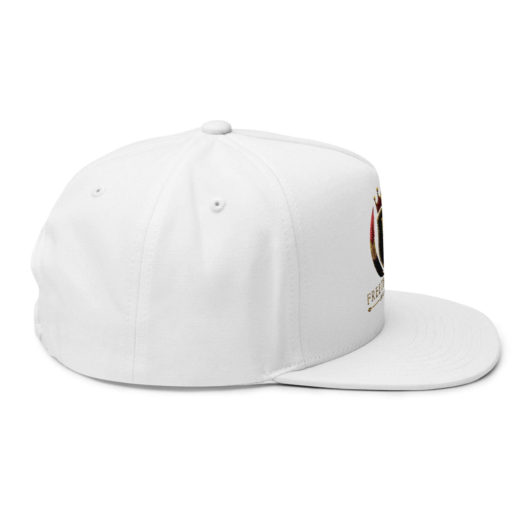 Embroidered 'Freethinkers' Crown Logo Flat Bill Cap, view 4