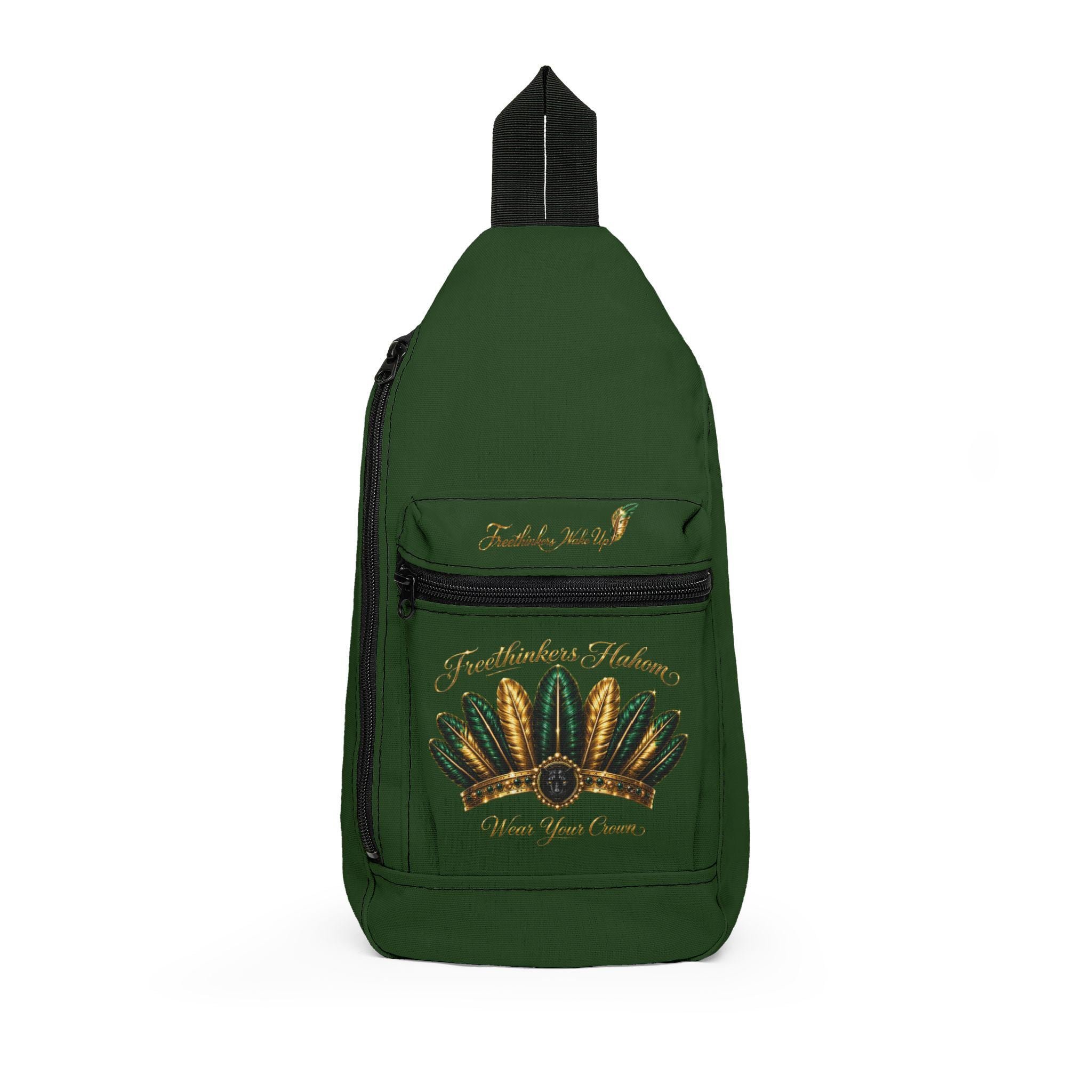 Freethinkers Hahom Sling Bag — Wear Your Crown Feather Crown Crossbody