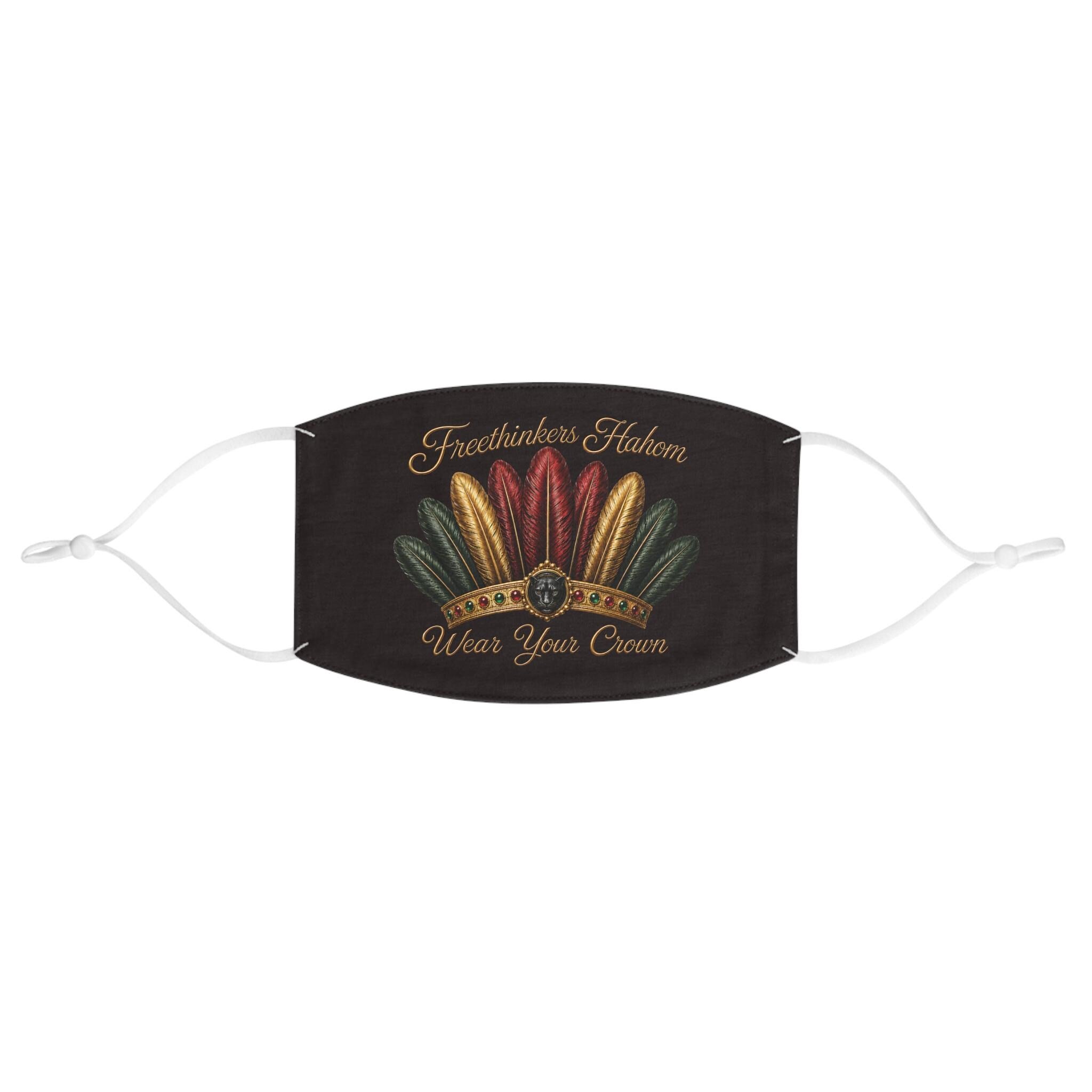 Face Mask Freethinkers Hahom Feather Crown Design