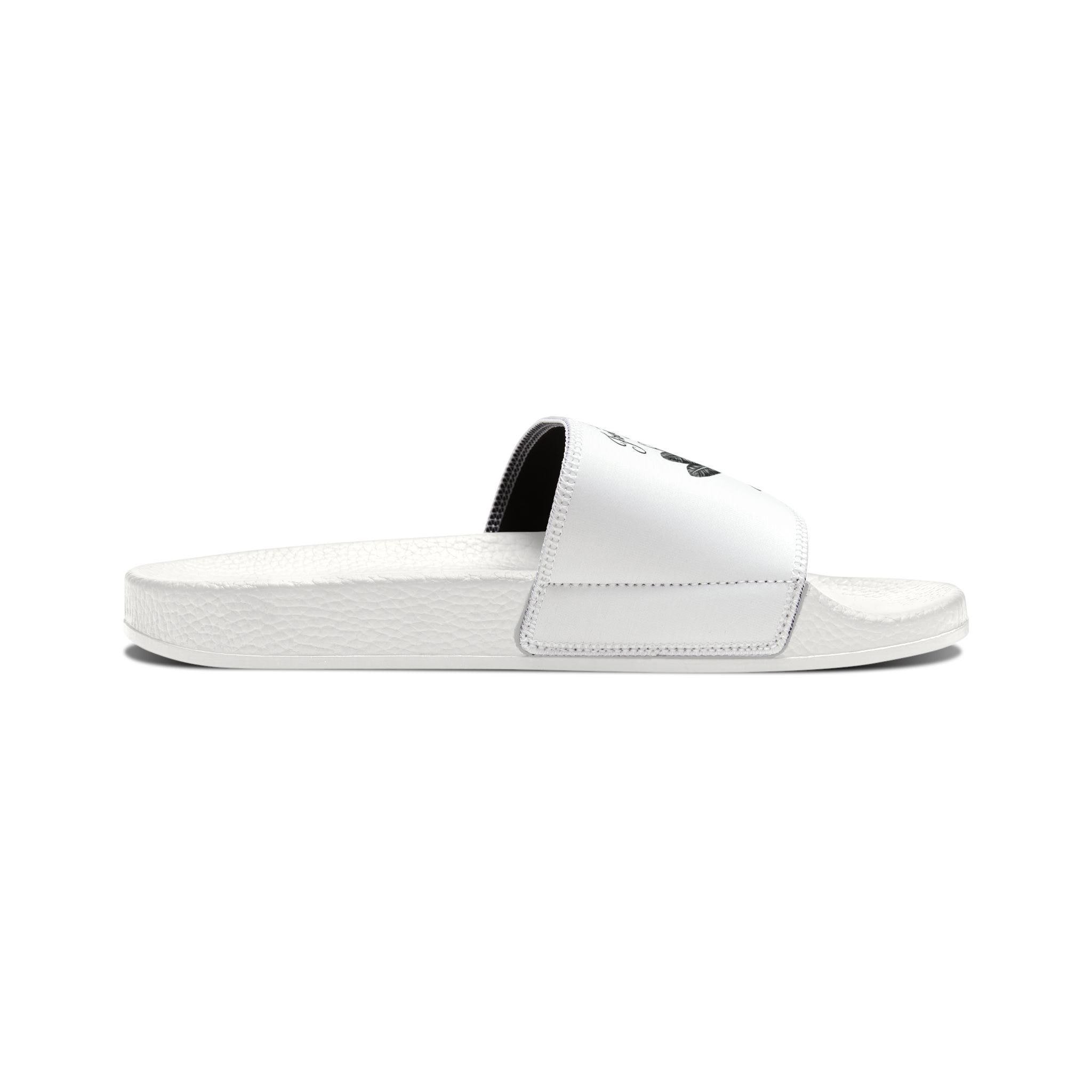 Men's Slide Sandals with Feather Crest Graphic Removable Strap Comfort Slides, view 5