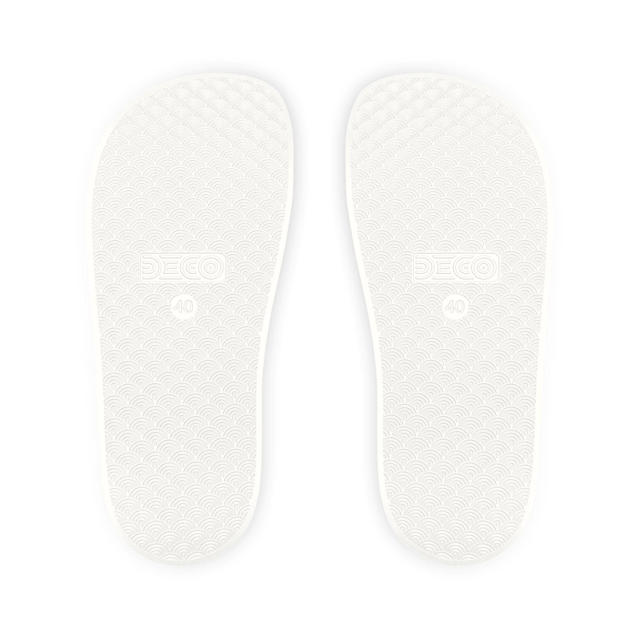 Men's Slide Sandals with Feather Crest Graphic Removable Strap Comfort Slides, view 9