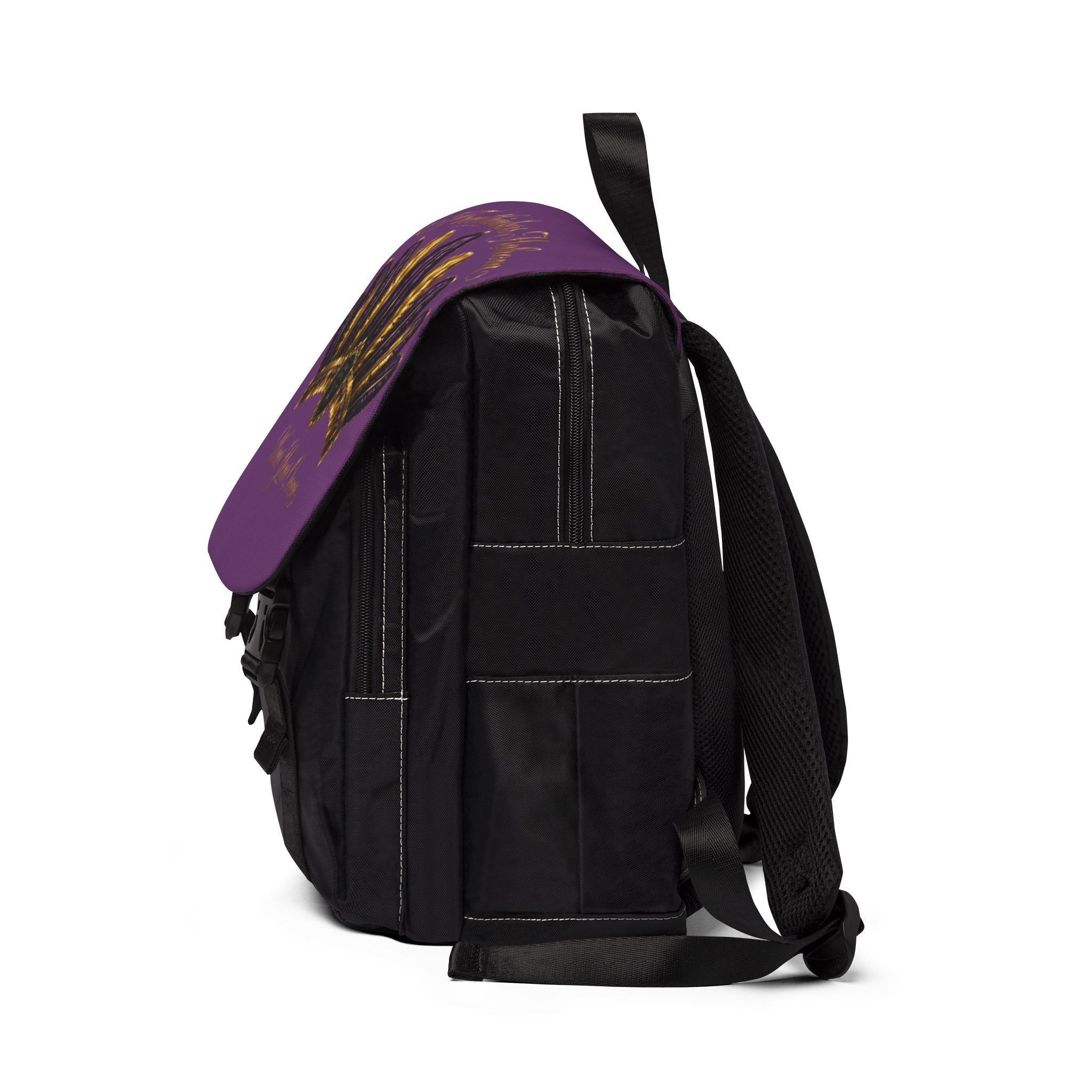 Wear Your Crown Purple Feather Crown Backpack, view 4