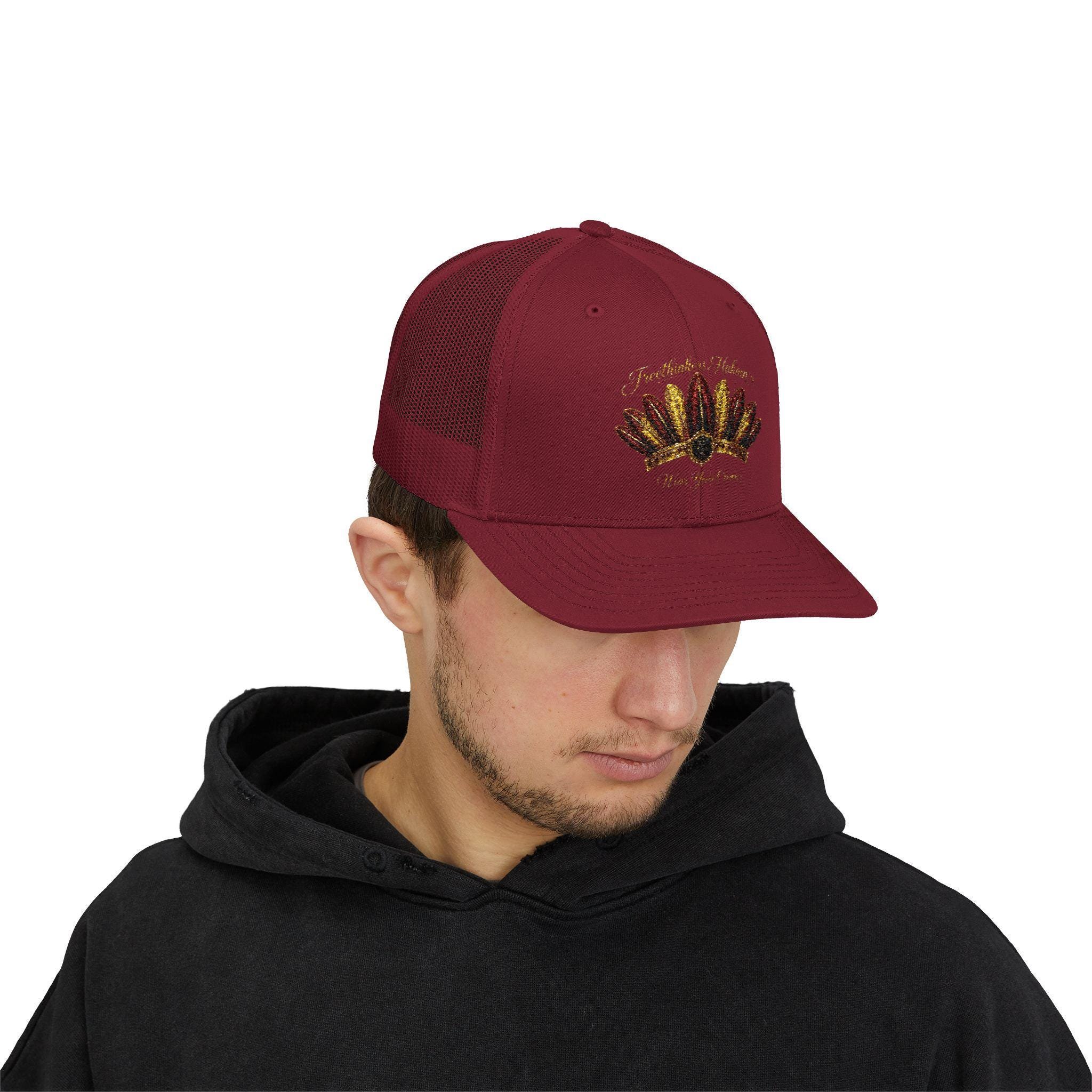 Gold Feather Crown Cap, view 2