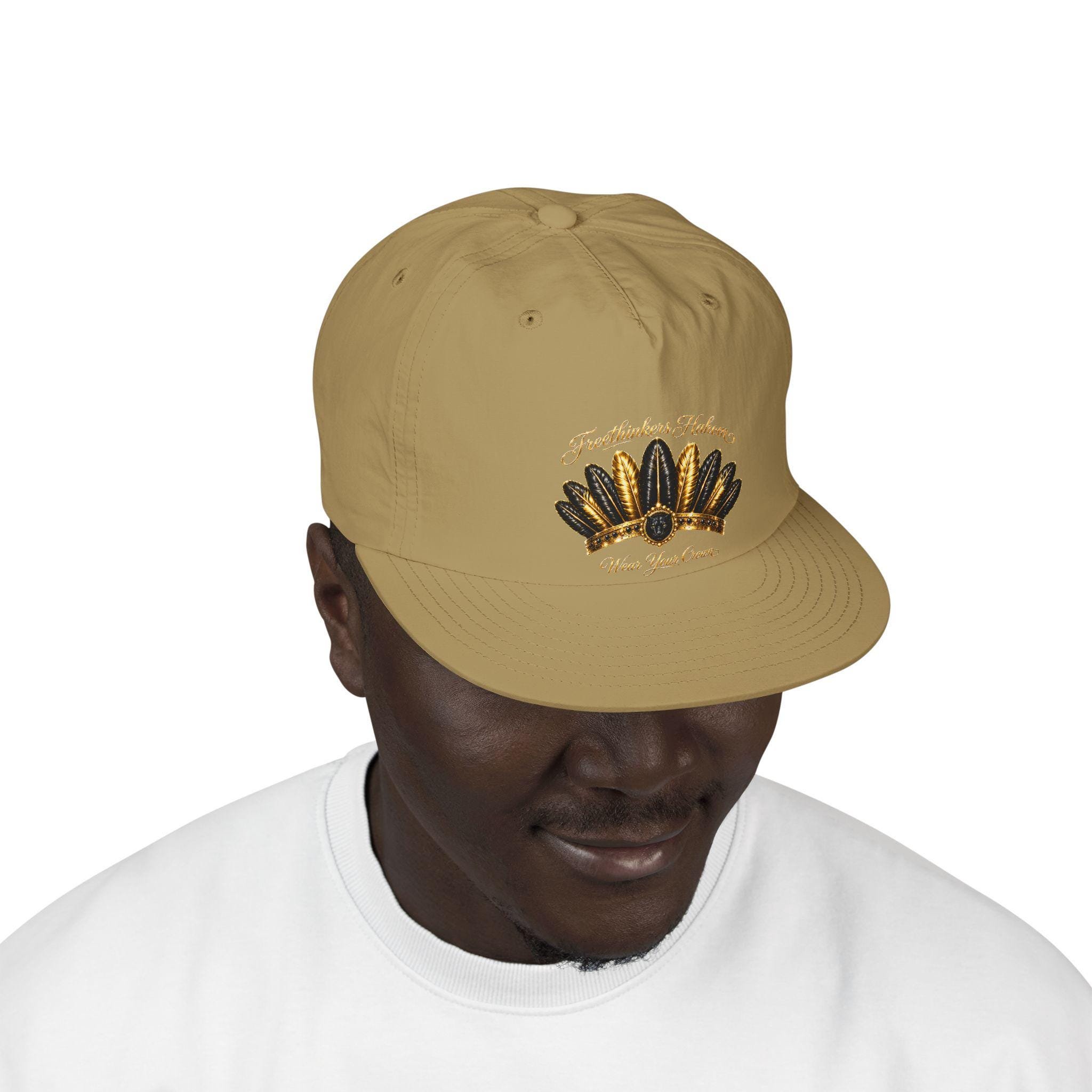 Gold Feather Headdress Surf Cap