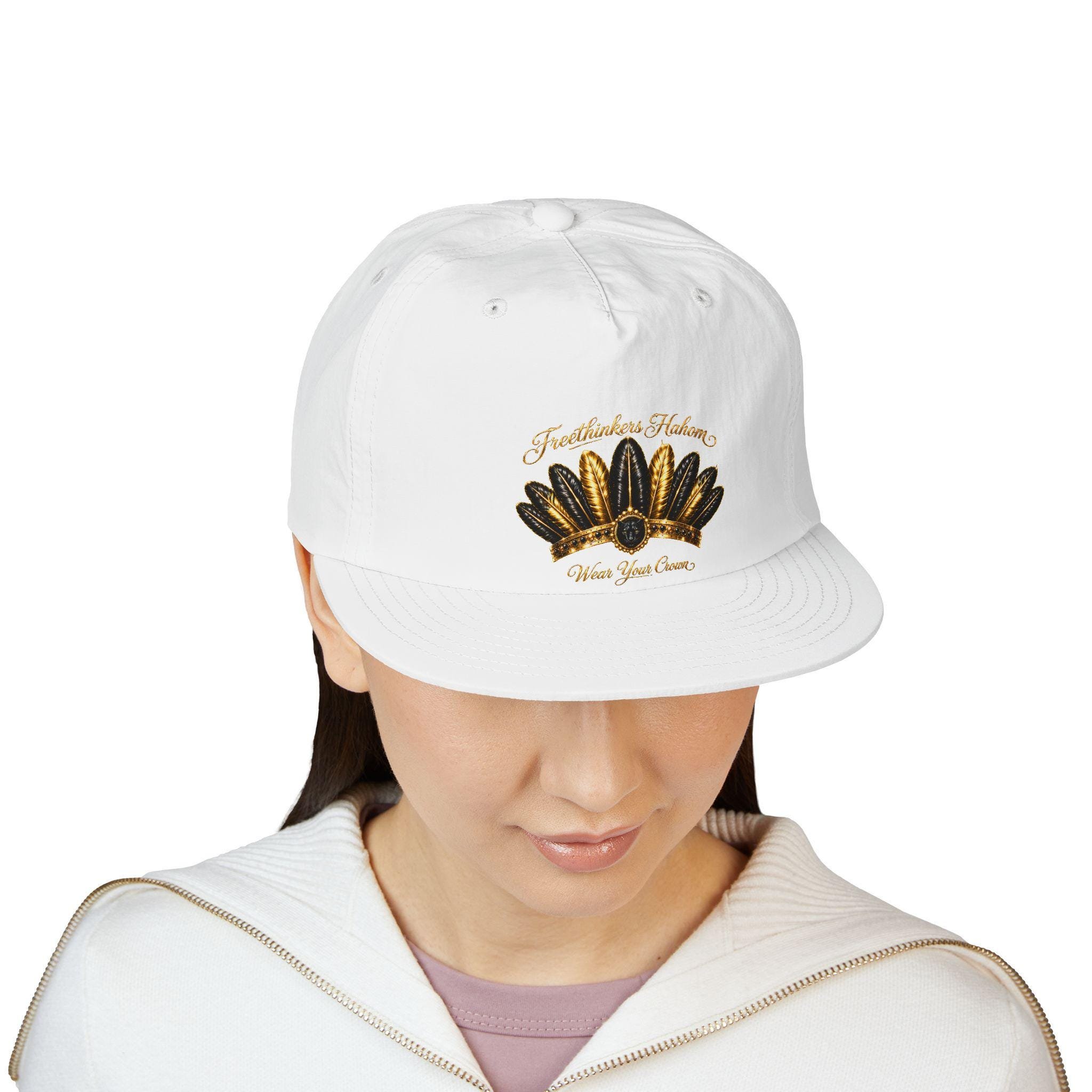 Gold Feather Headdress Surf Cap, view 10