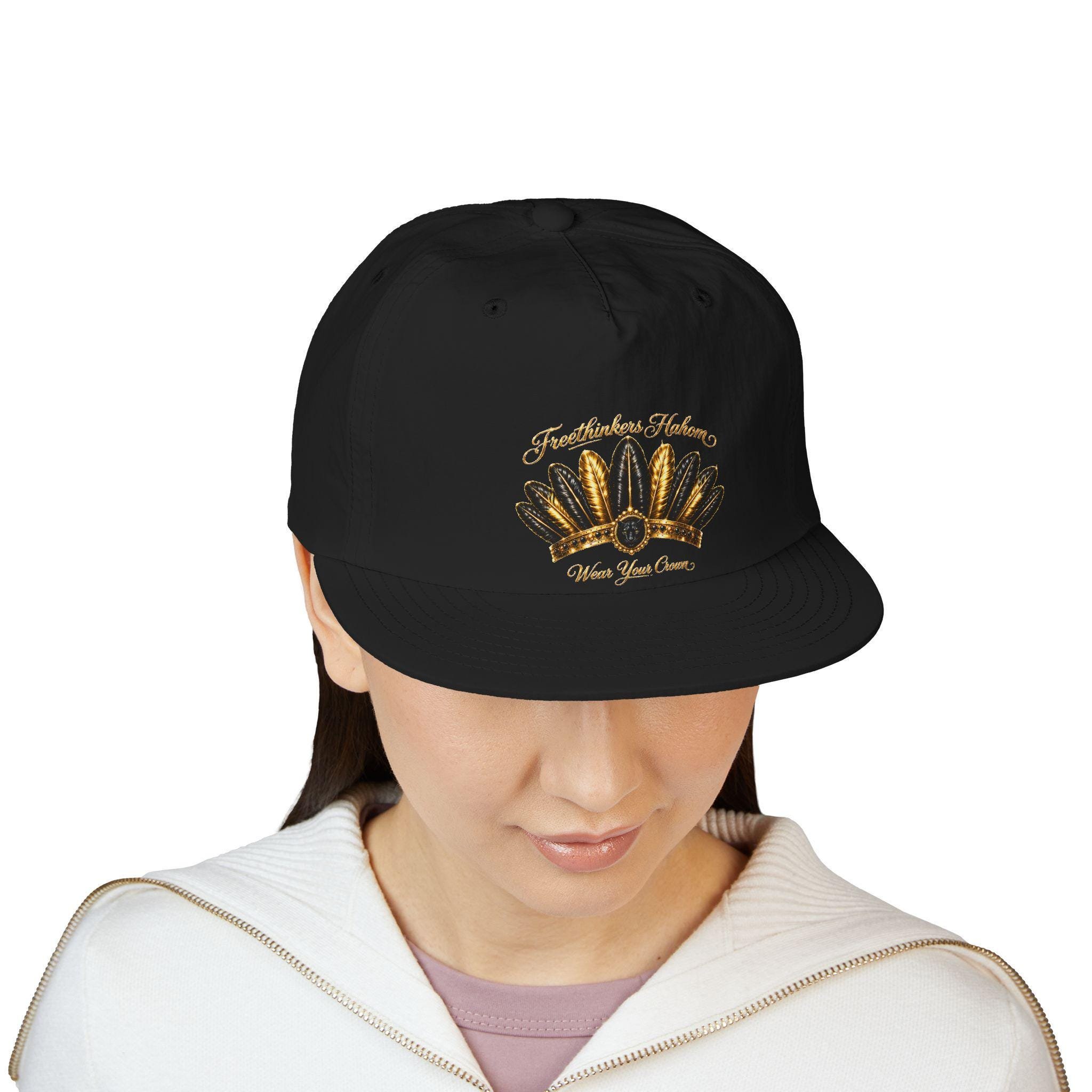 Gold Feather Headdress Surf Cap, view 11