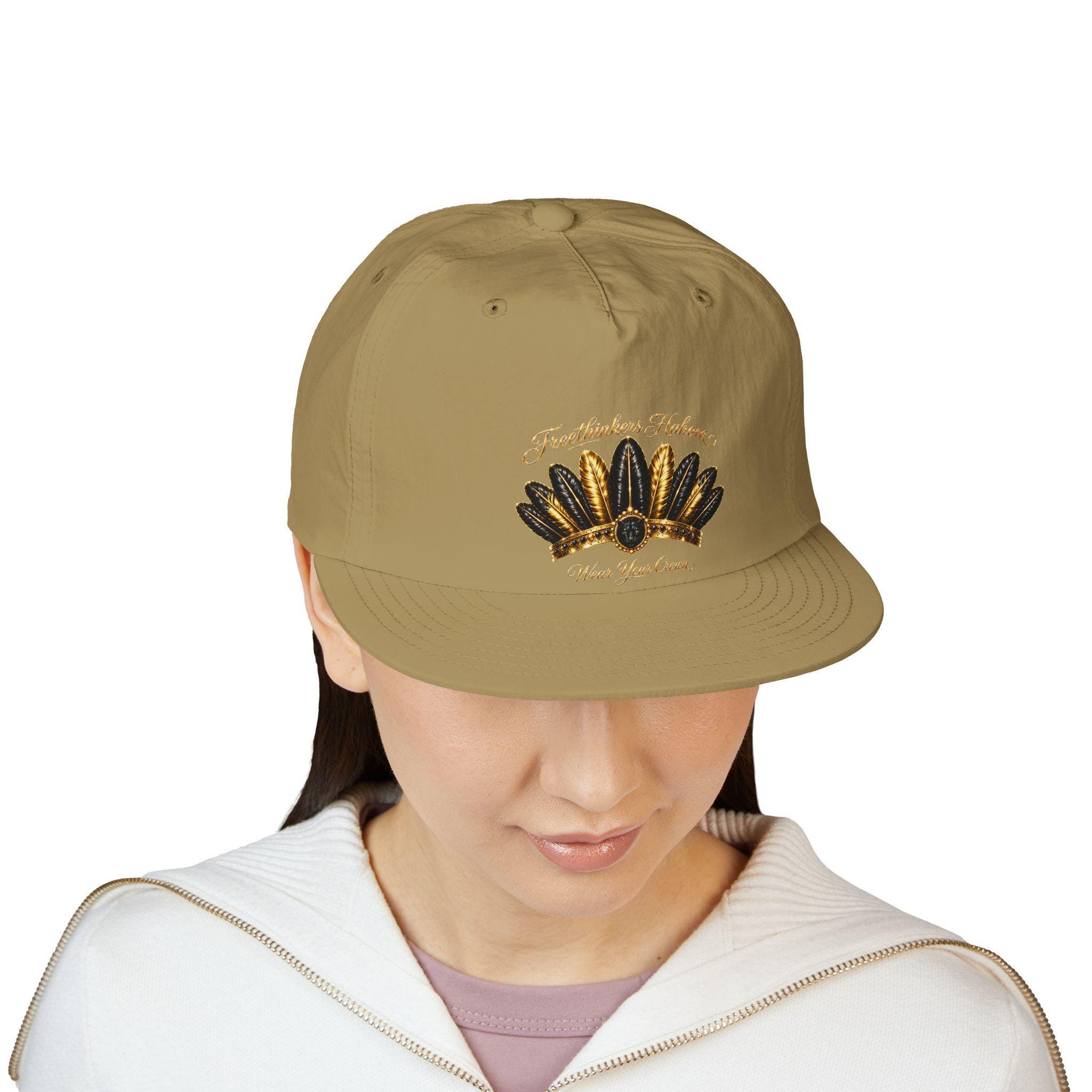 Gold Feather Headdress Surf Cap, view 12