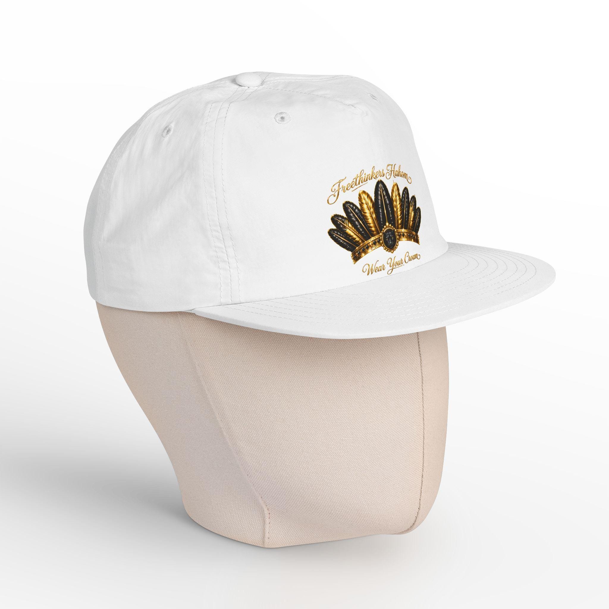 Gold Feather Headdress Surf Cap, view 2