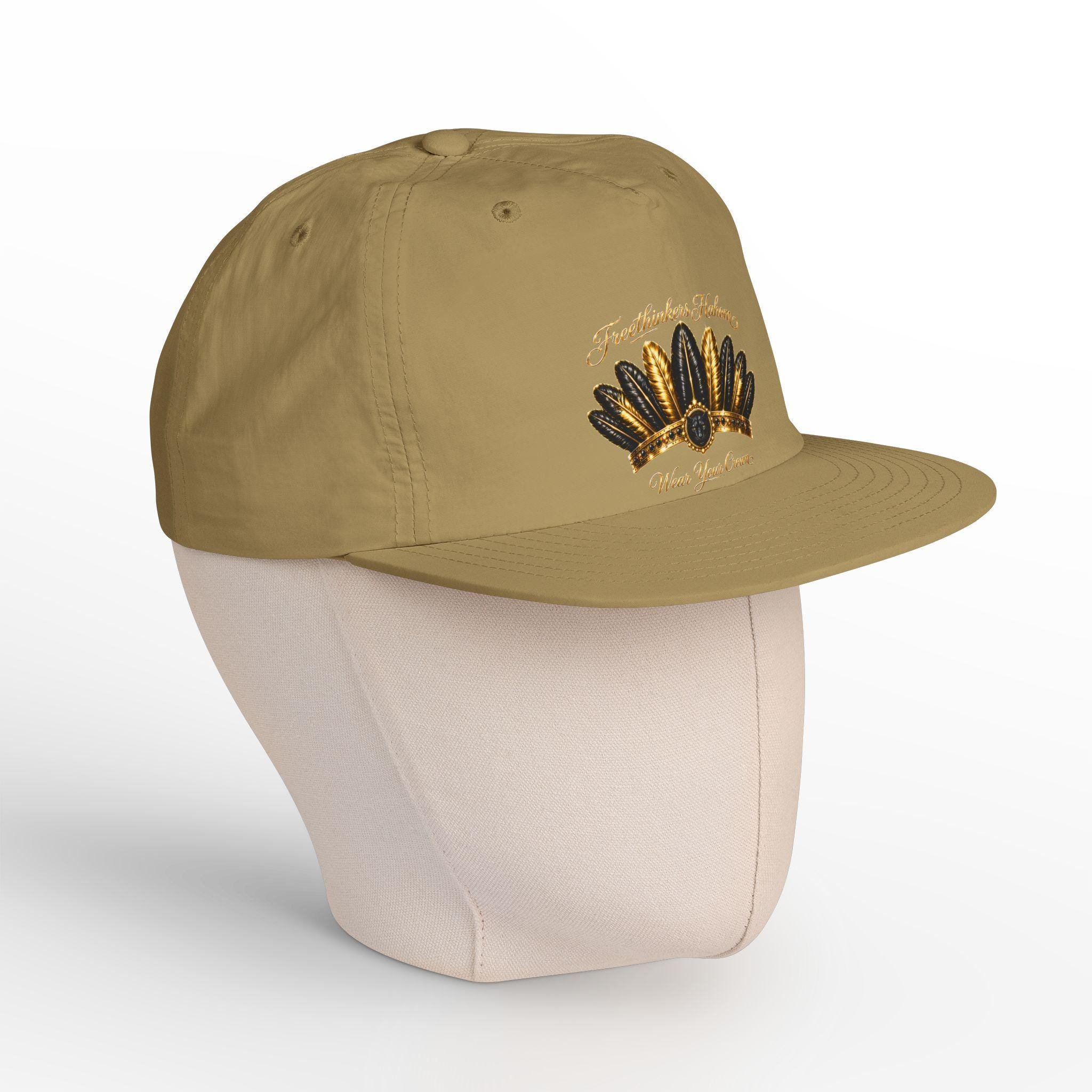 Gold Feather Headdress Surf Cap, view 4