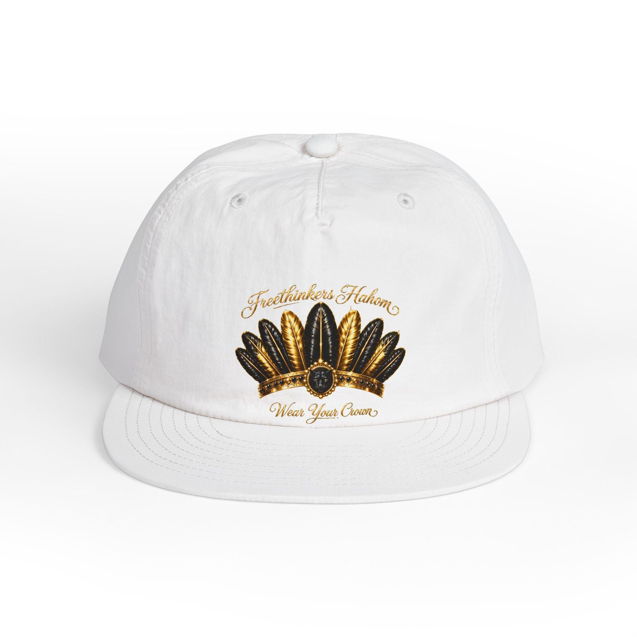 Gold Feather Headdress Surf Cap, view 5