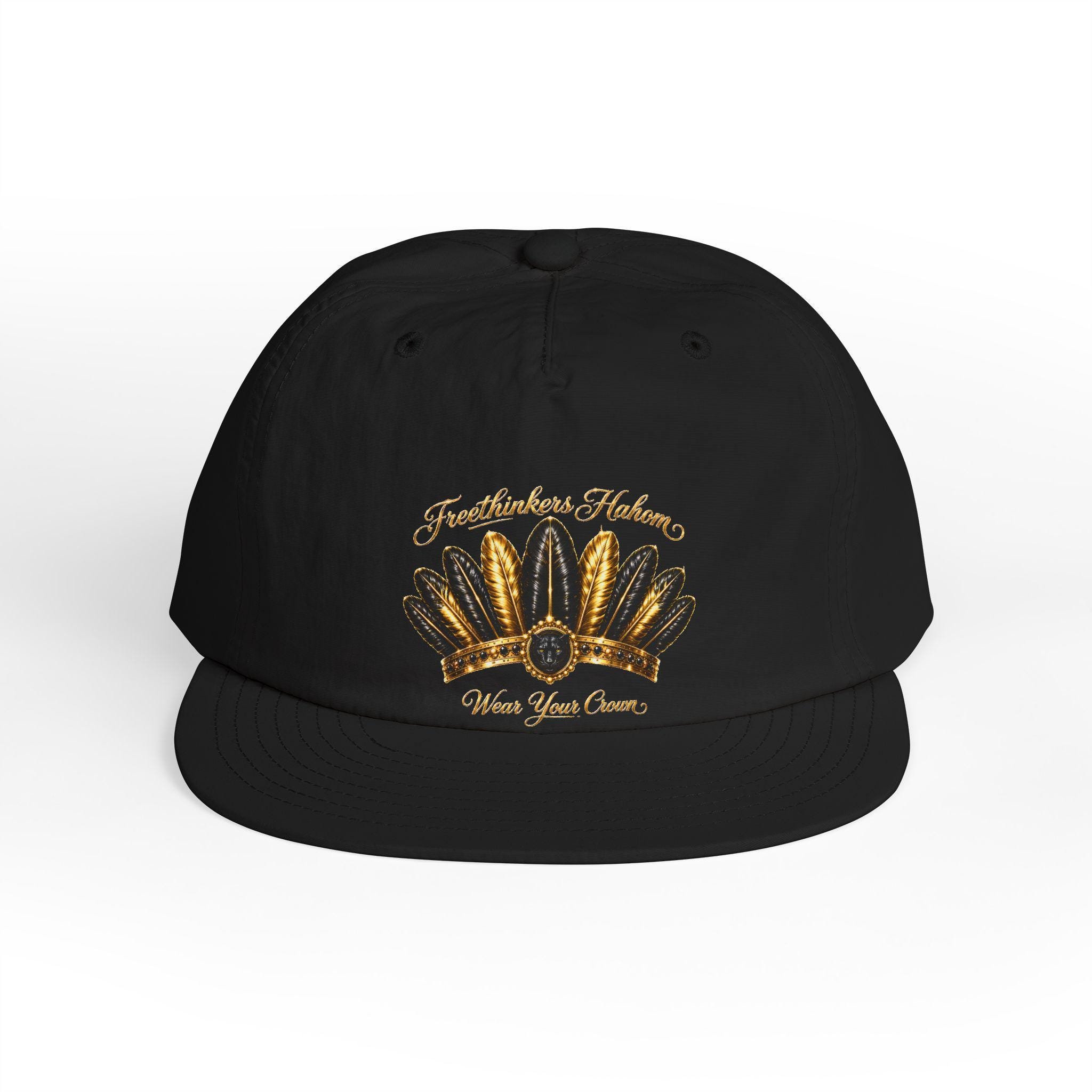 Gold Feather Headdress Surf Cap, view 6