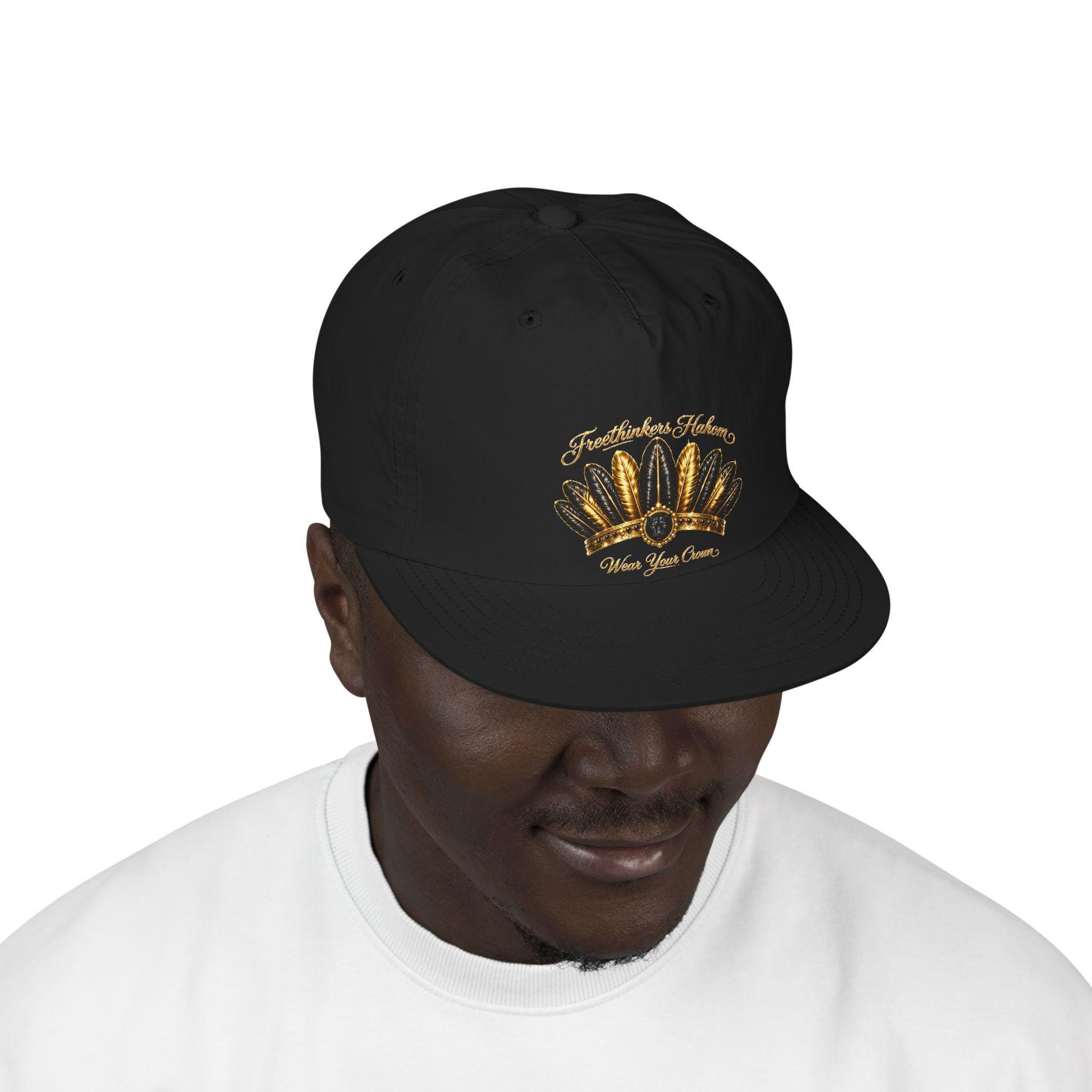 Gold Feather Headdress Surf Cap, view 9