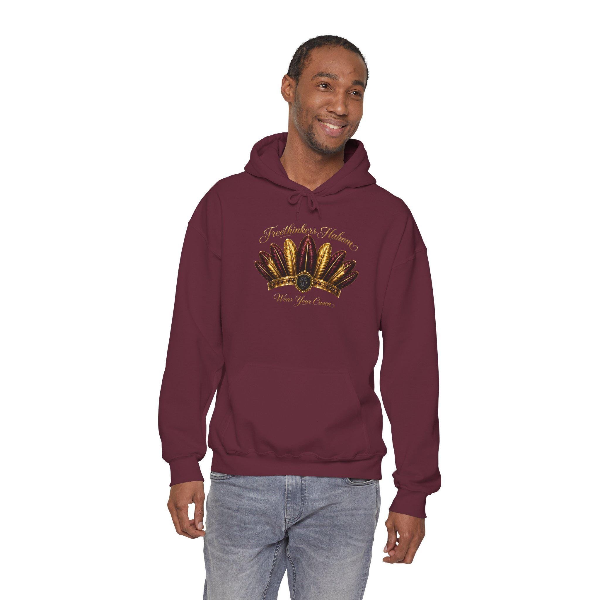 Autumn Harvest Hoodie Freethinkers Hahom Feathered Crown pull over hoodie, view 13