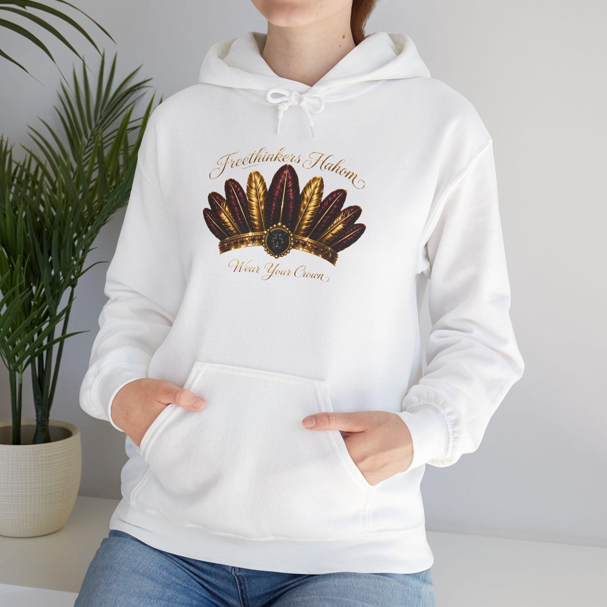 Autumn Harvest Hoodie Freethinkers Hahom Feathered Crown pull over hoodie, view 16