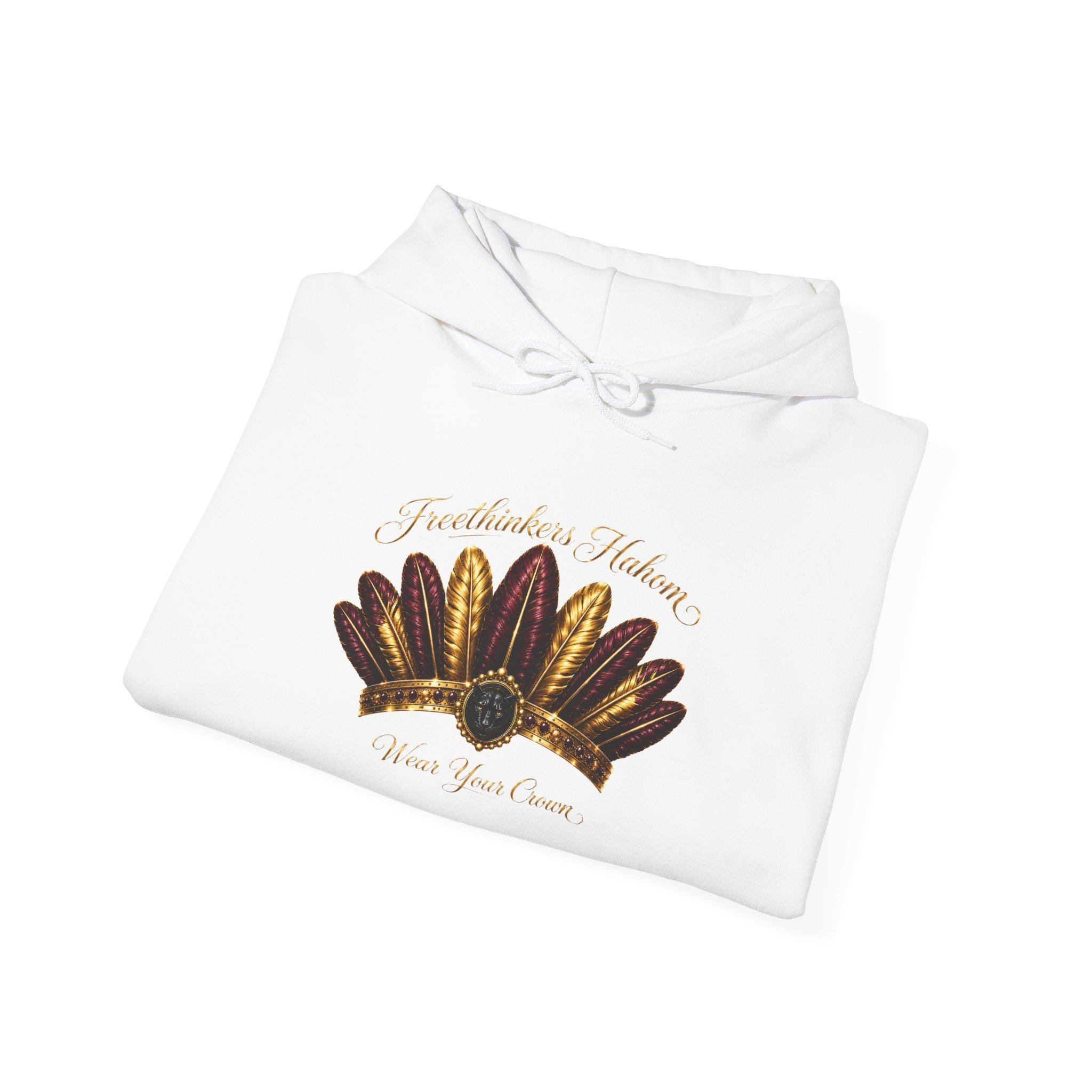 Autumn Harvest Hoodie Freethinkers Hahom Feathered Crown pull over hoodie, view 4