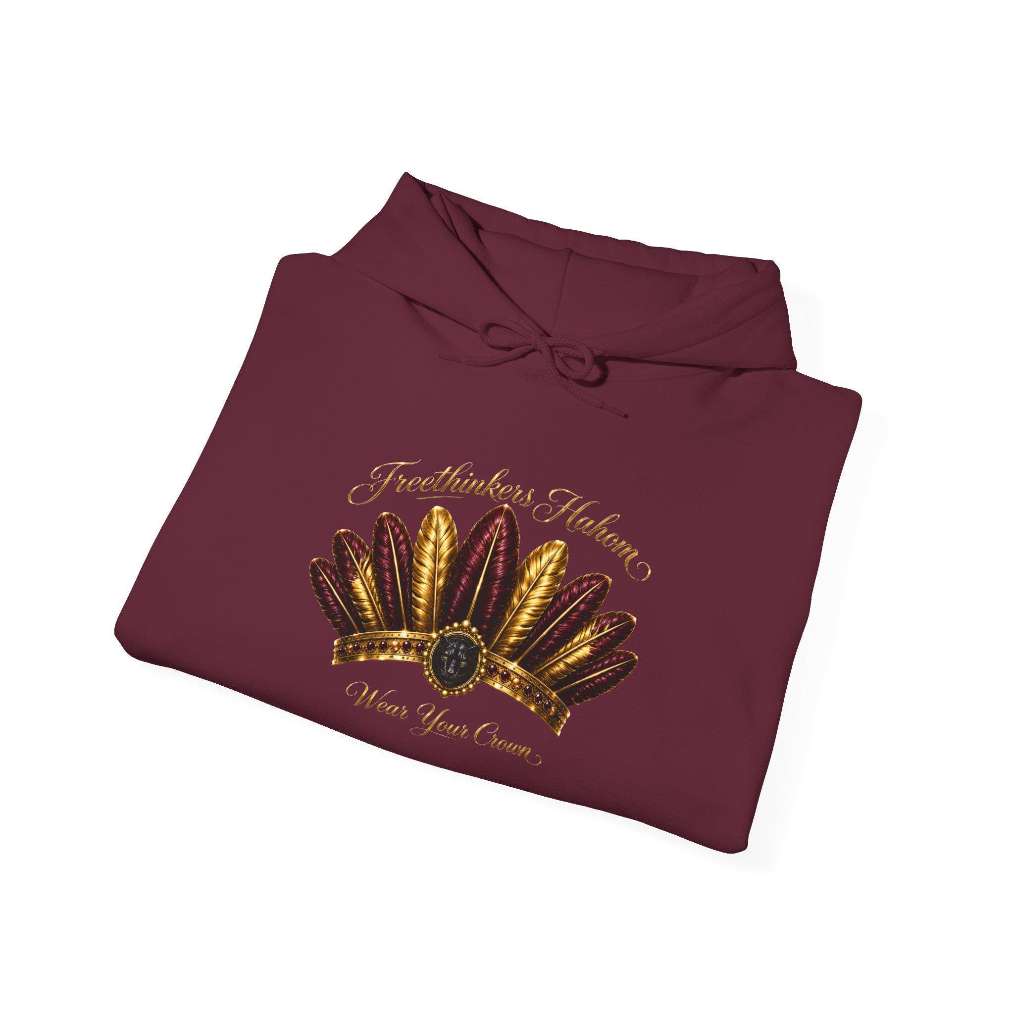 Autumn Harvest Hoodie Freethinkers Hahom Feathered Crown pull over hoodie, view 5