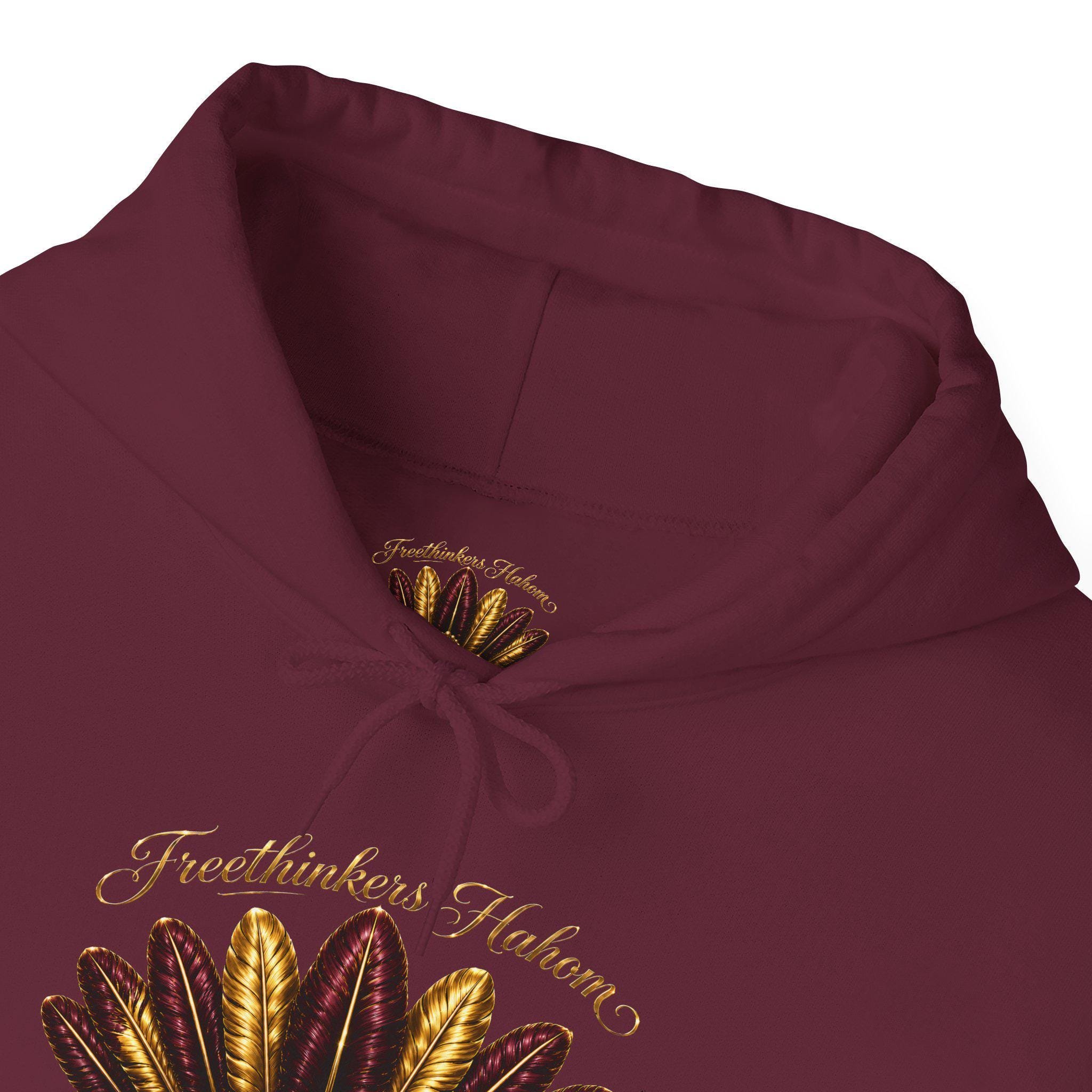 Autumn Harvest Hoodie Freethinkers Hahom Feathered Crown pull over hoodie, view 7