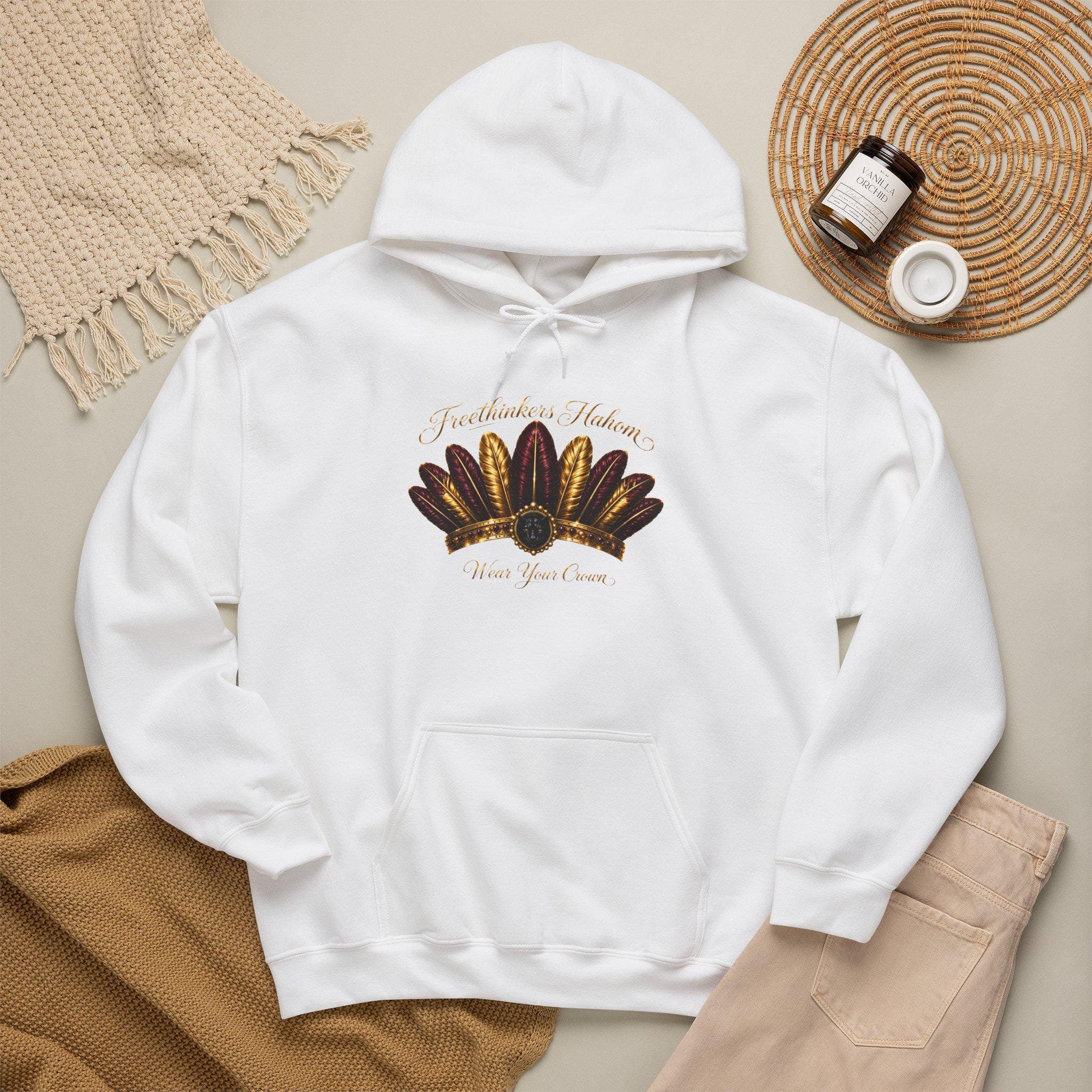Autumn Harvest Hoodie Freethinkers Hahom Feathered Crown pull over hoodie, view 8