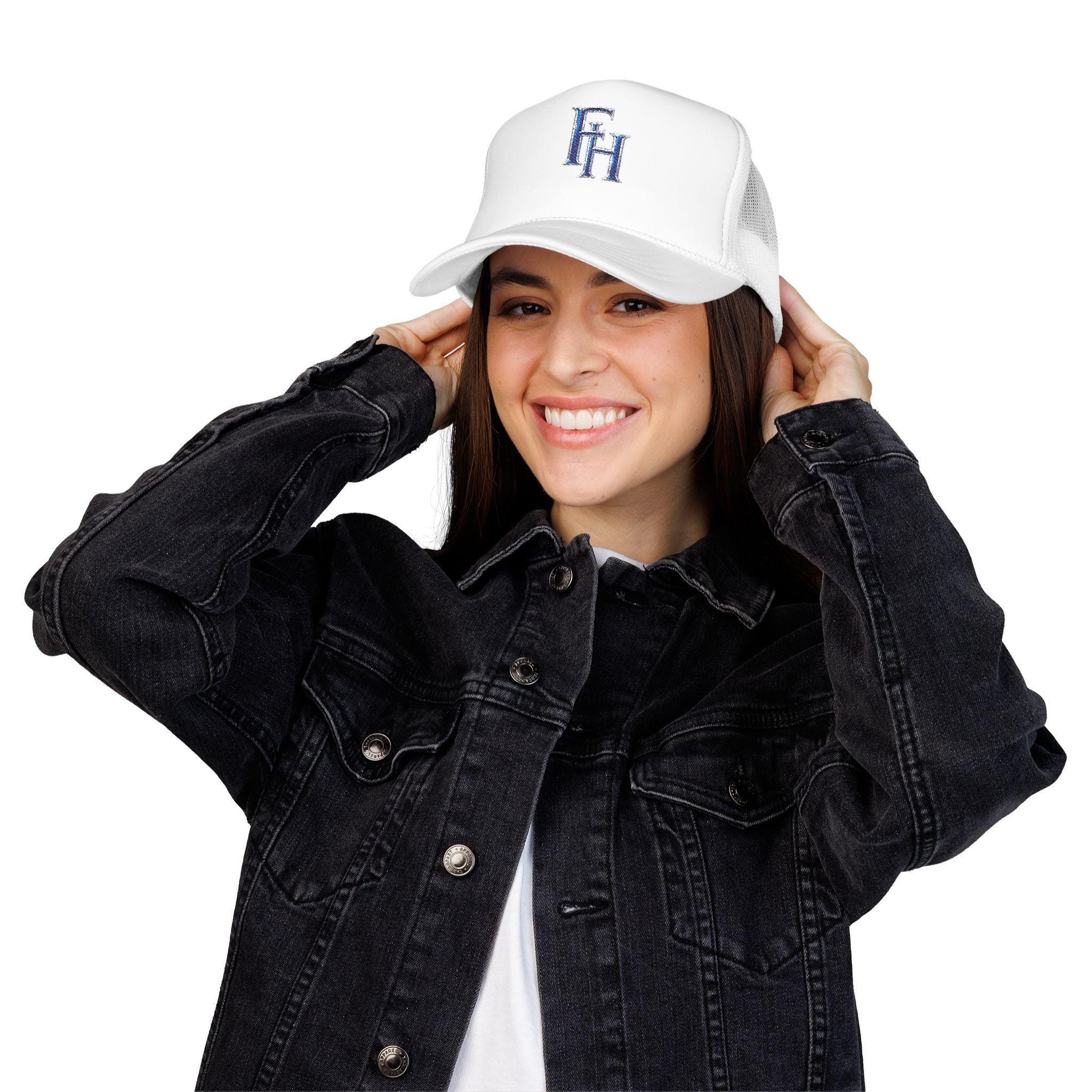 Freethinkers Hahom Initials Foam Trucker Hat, view 10