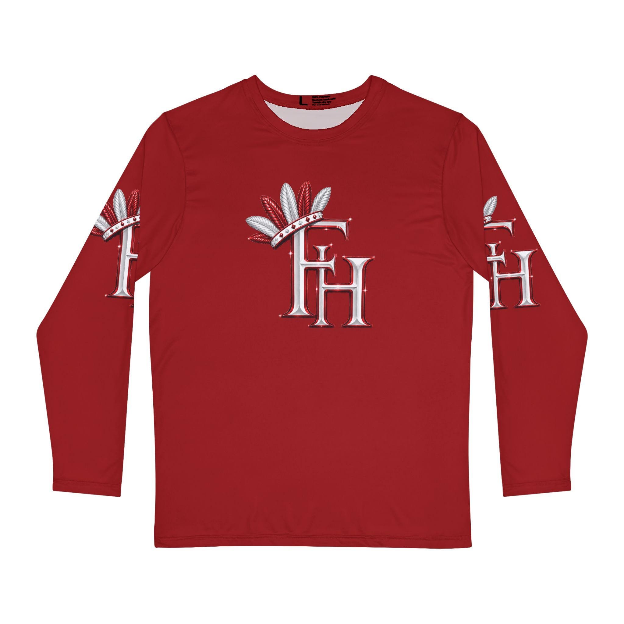Freethinkers Hahom logo Long Sleeve Shirt FH monogram feathers, view 2