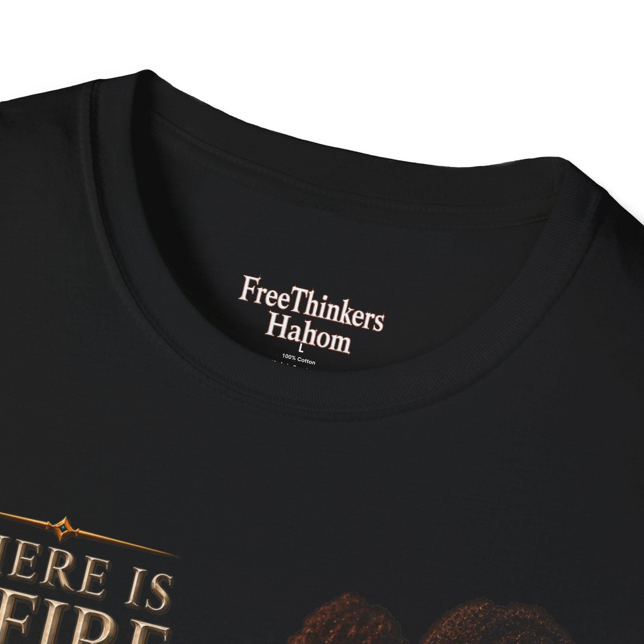 There Is A Fire That Burns Within You T-Shirt | Indigenous Woman Portrait, Inspirational Quote, view 11