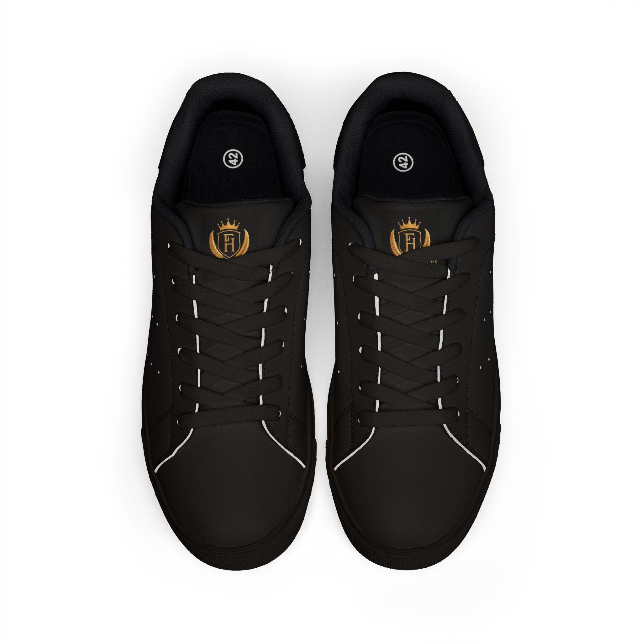 Freethinkers Hahom Crest Leather Sneakers — Crown & Feathers Low-Top