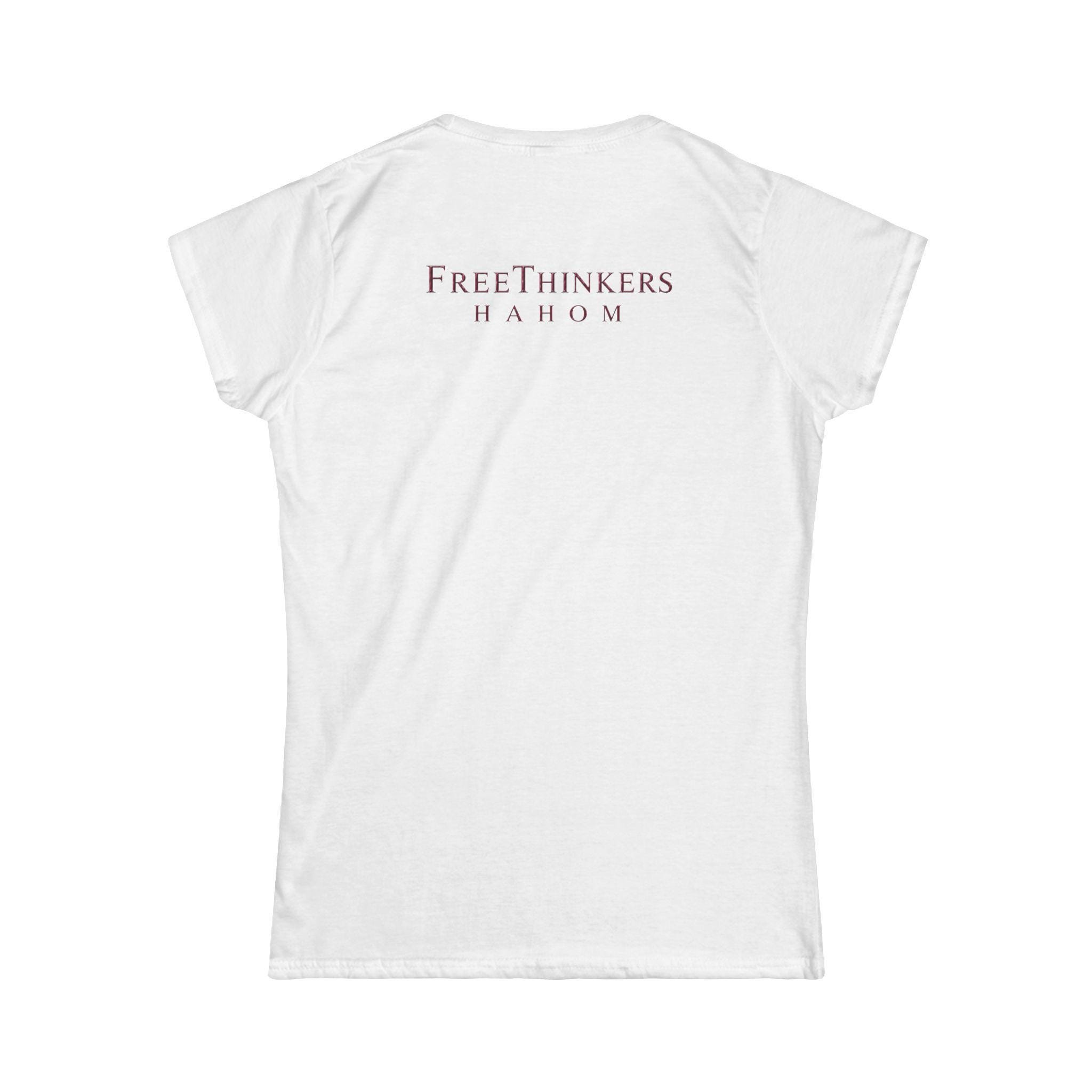 Women's Softstyle Tee Freethinkers Hahom initial style, view 3