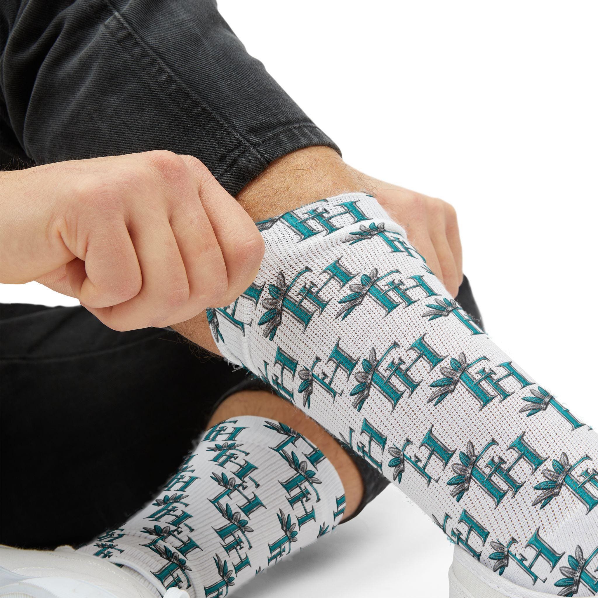 Freethinkers Hahom feathered Crown Initials socks, view 10