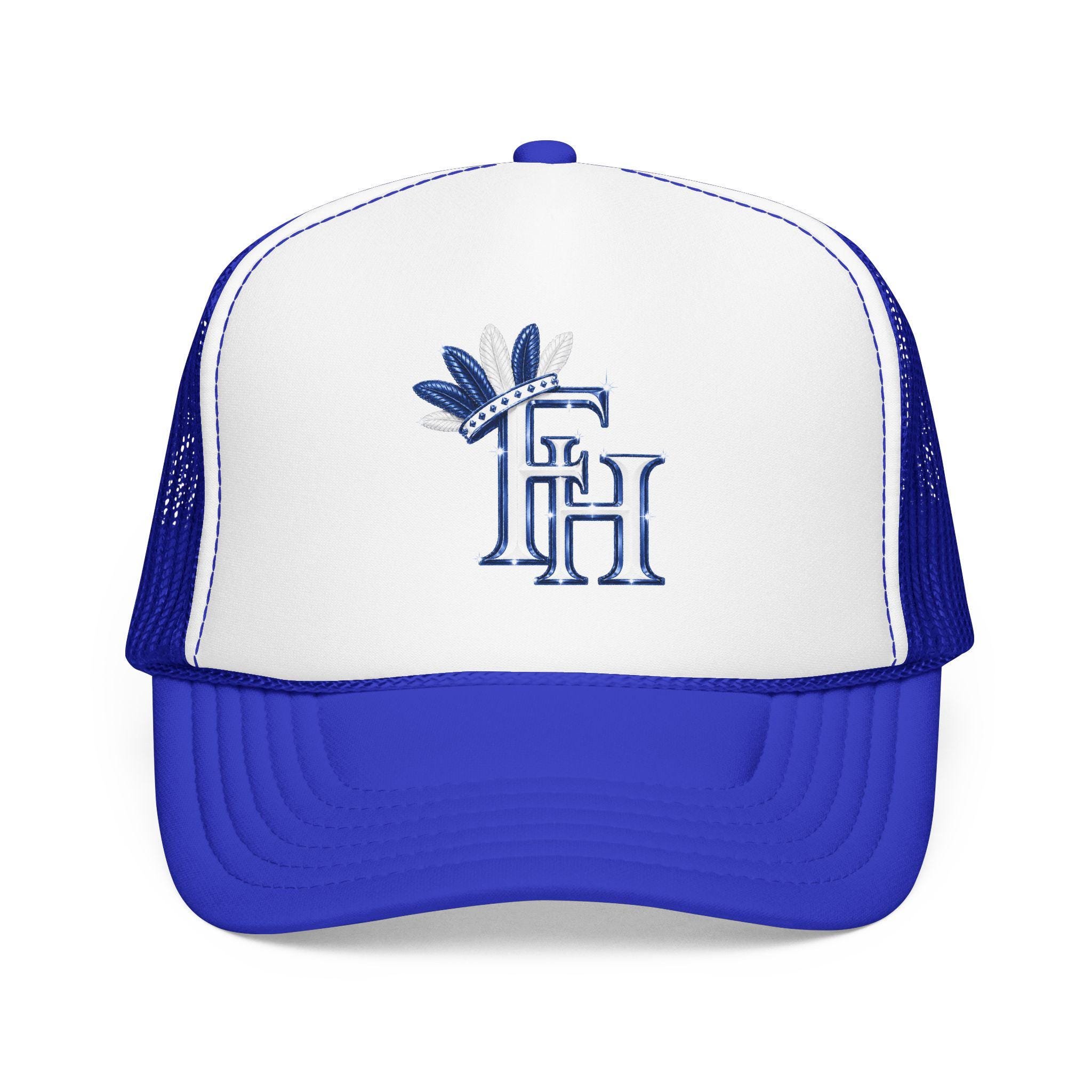 Feather Monogram Foam Trucker Hat DTF FH Logo