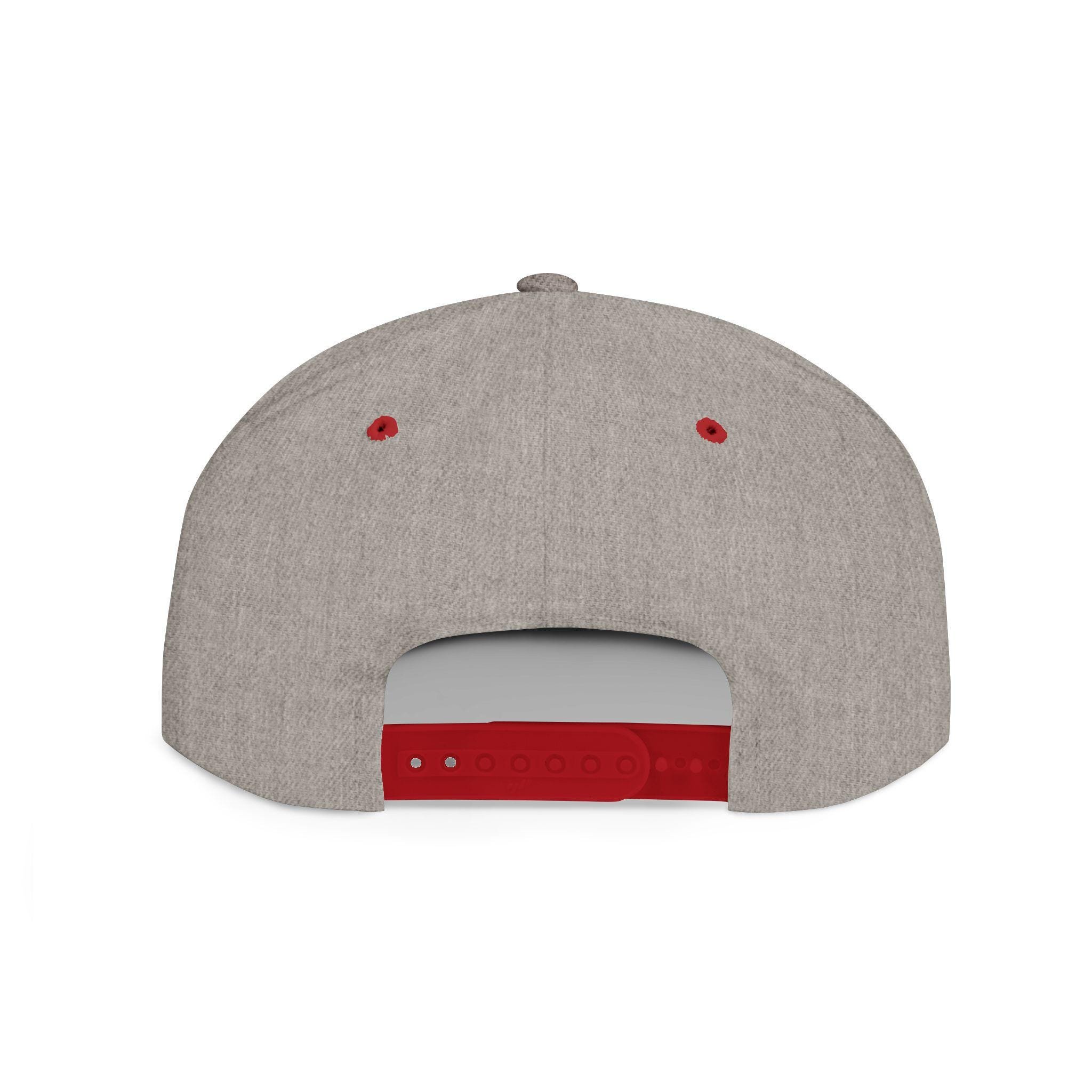 TH Monogram with Feathers Flat Bill Snapback | Embroidered Initial Cap, view 6