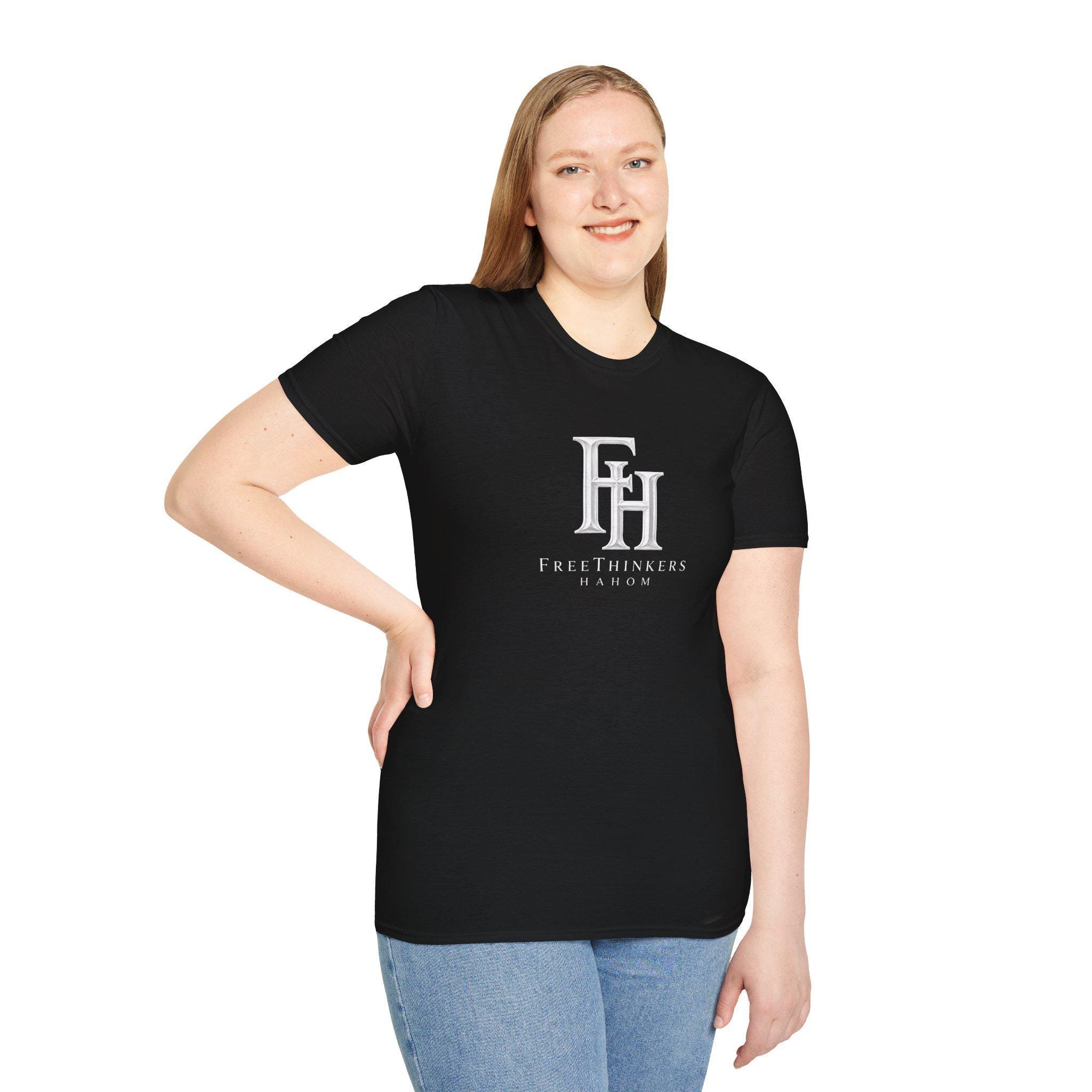 FreeThinkers Hahom FH Monogram T-Shirt Minimal Logo Tee, view 5