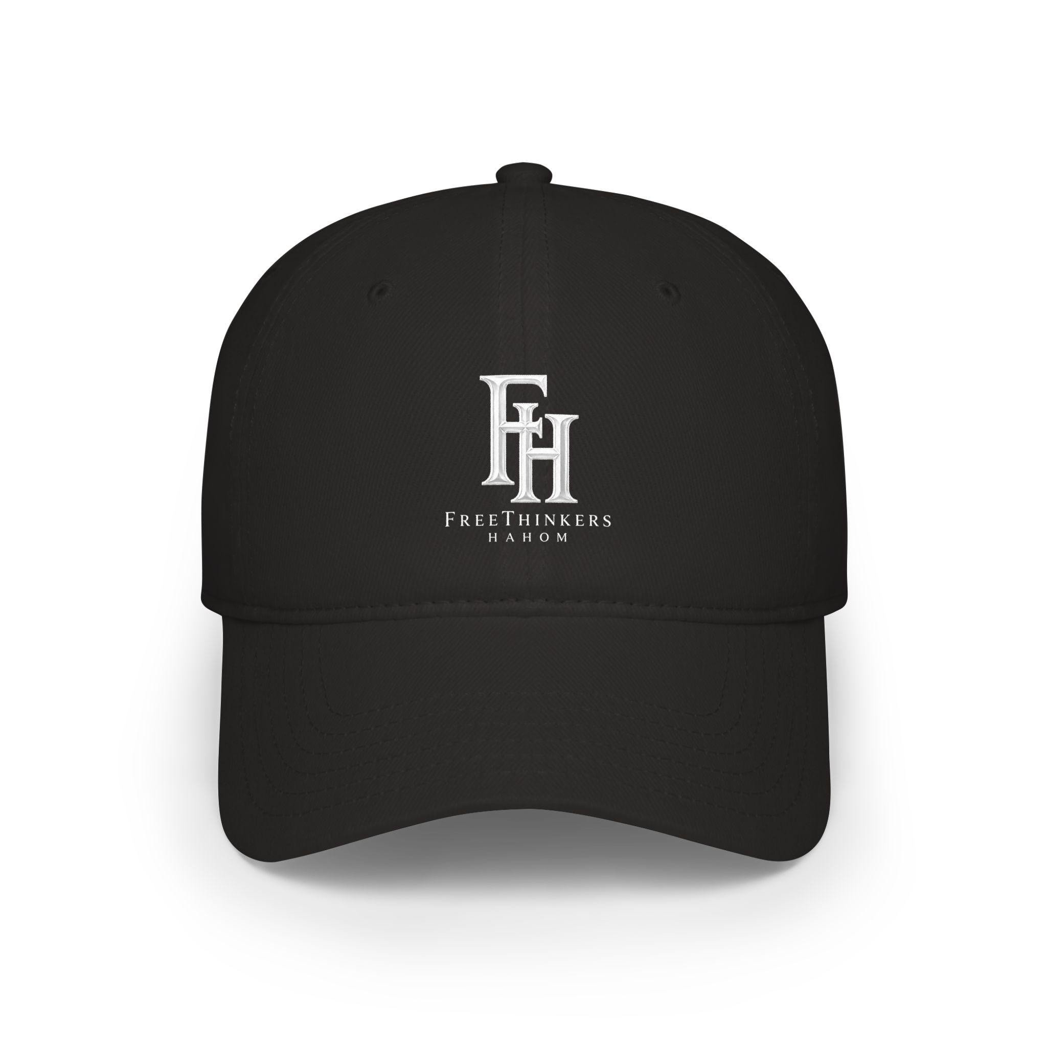 Freethinkers Hahom FH Monogram logo Low Profile Baseball Cap initials cap