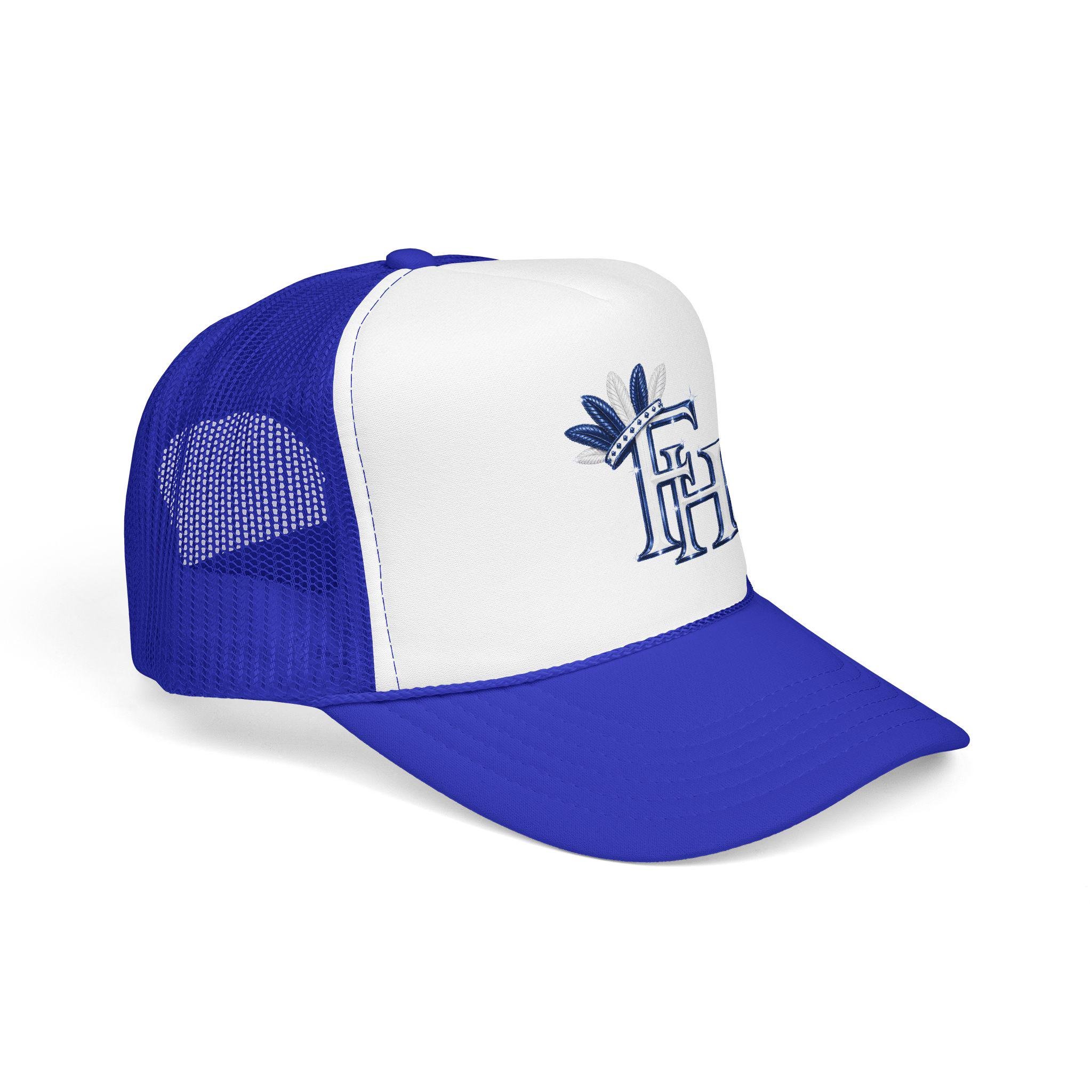 Sparkling Feather FH Logo Trucker Hat DTF Foam Cap, view 7
