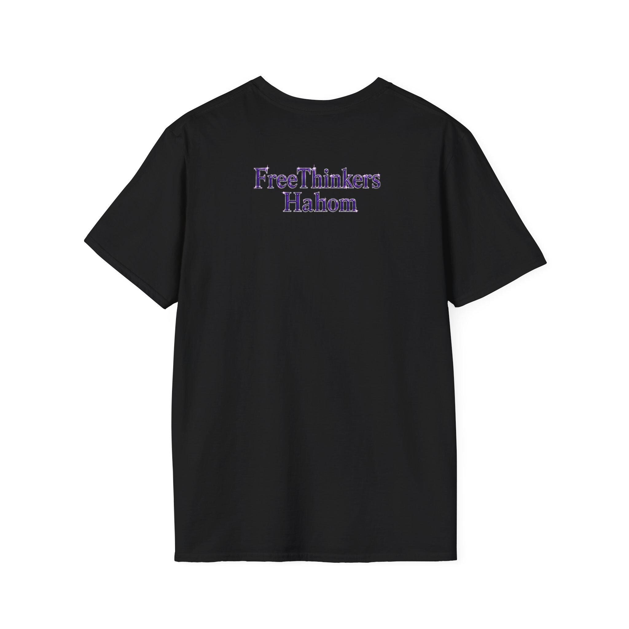 Purple Crown Monogram Freethinkers Hahom FH T-Shirt Initial Logo Tee, view 3