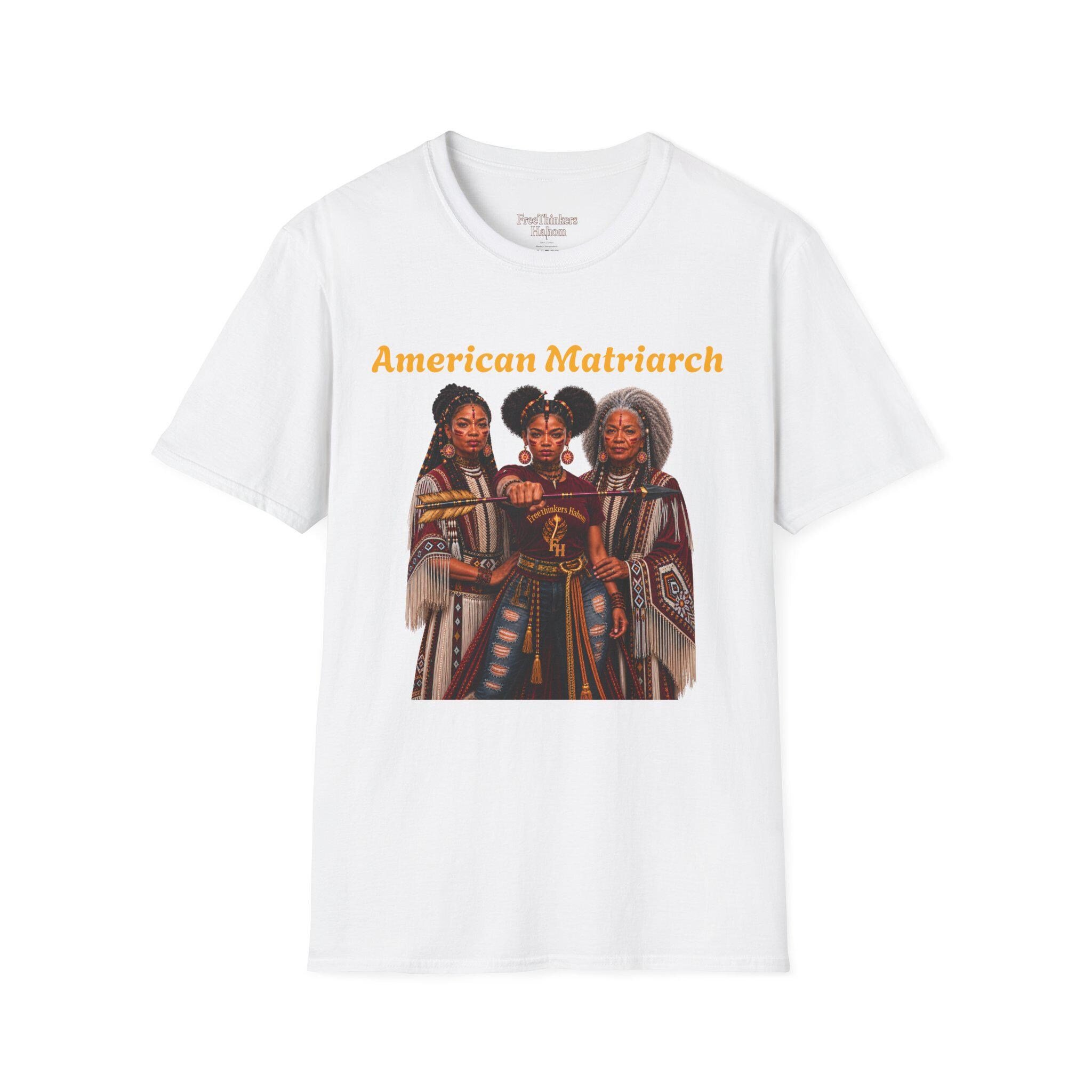 American Matriarch T-Shirt | Women Heritage Illustration, view 2
