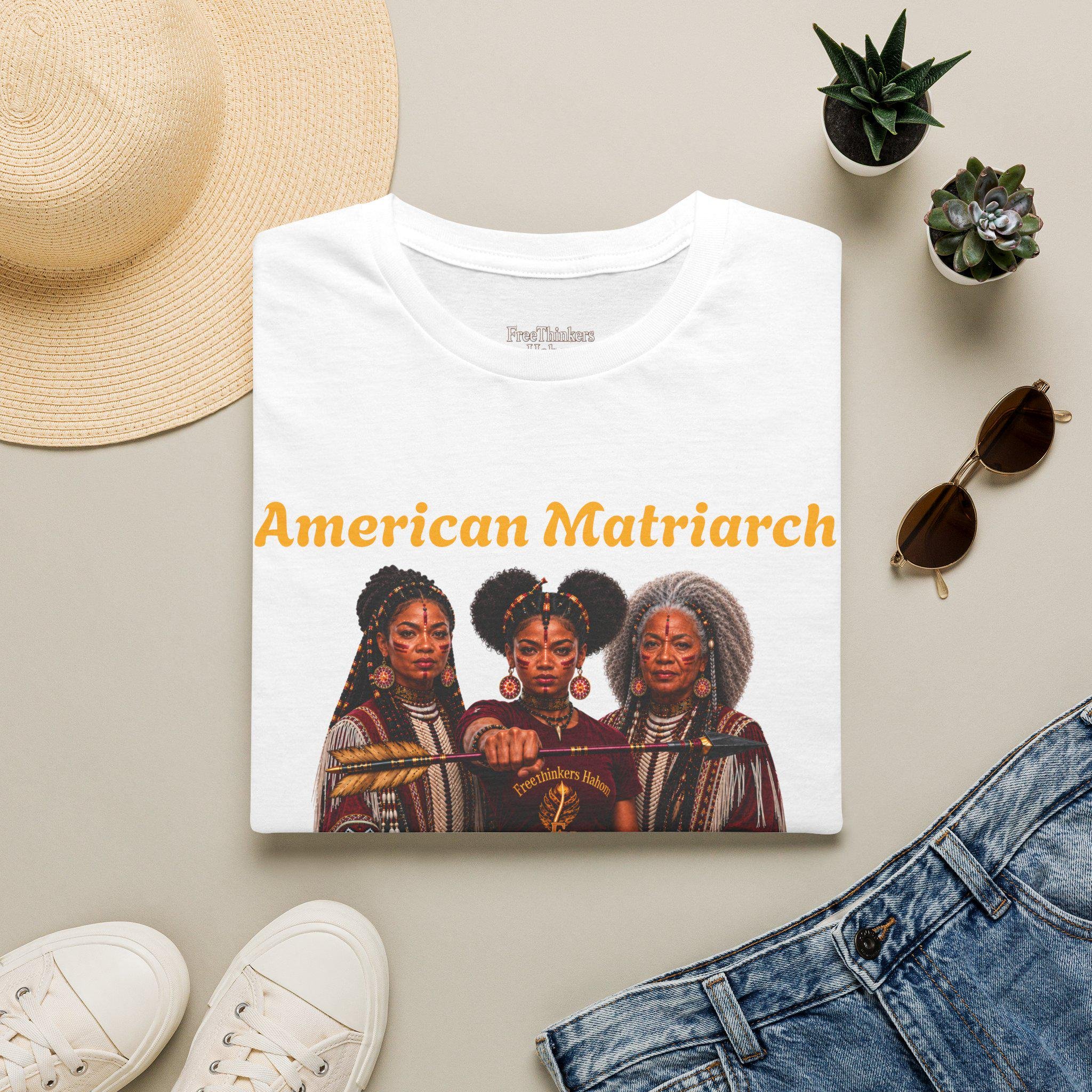 American Matriarch T-Shirt | Women Heritage Illustration, view 5