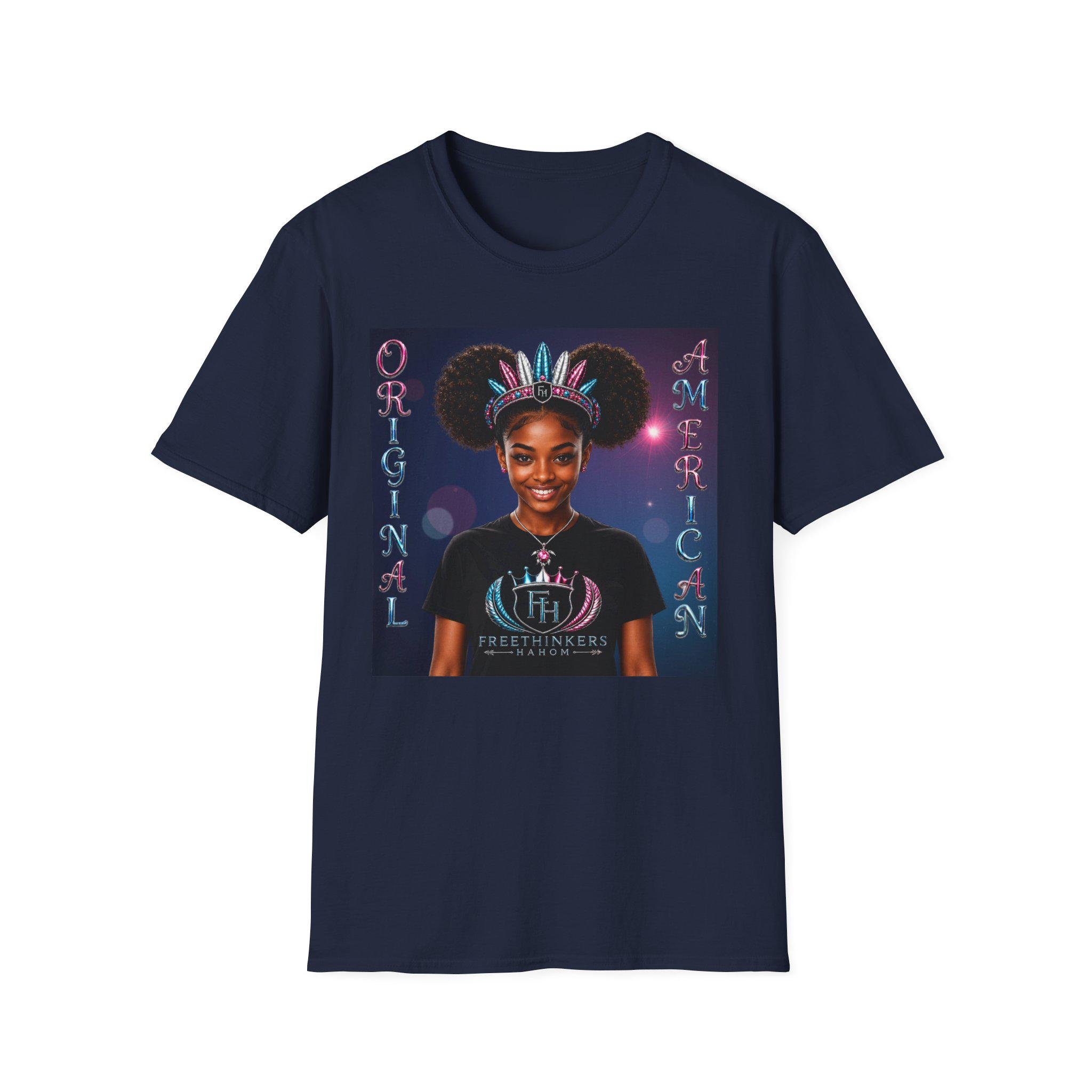 Original American portrait tee American Indian graphic T Shirt