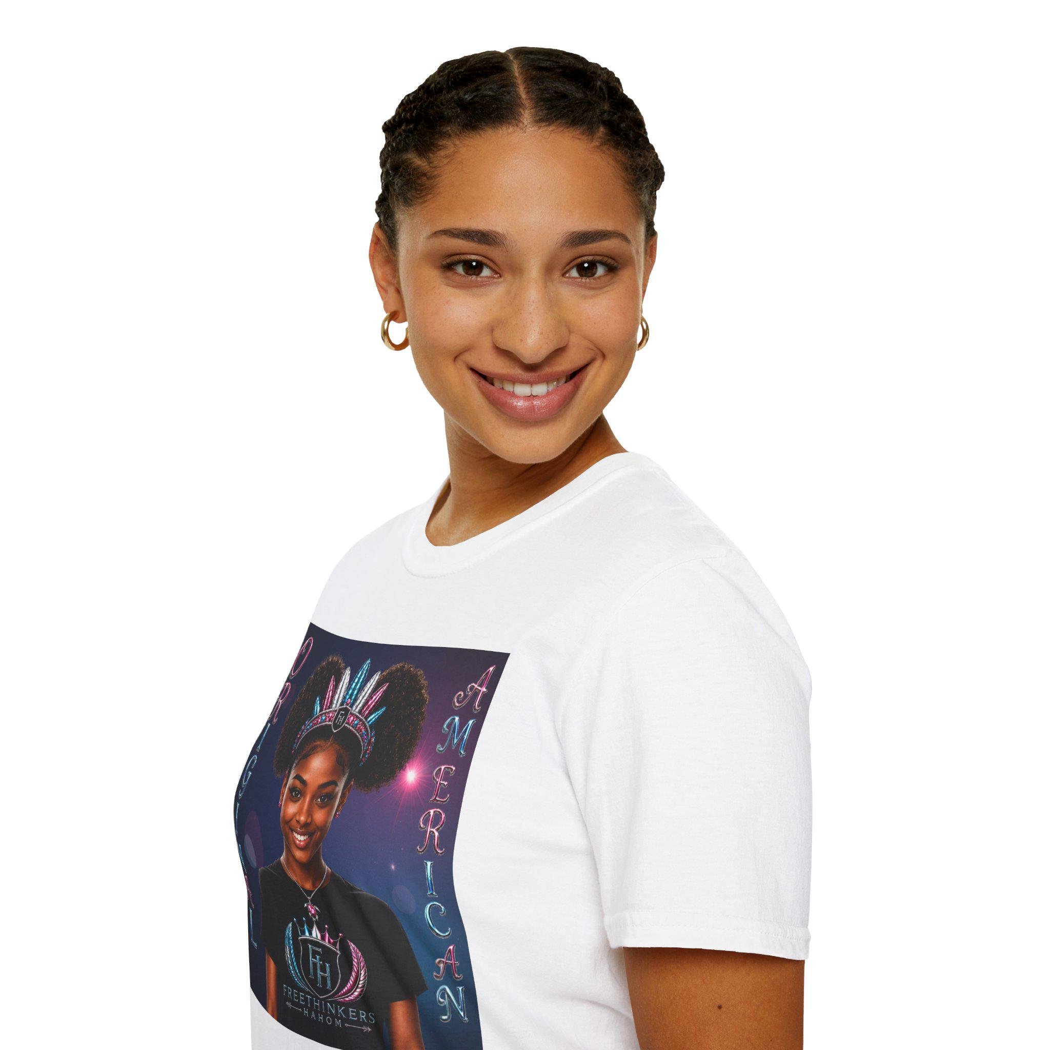 Original American portrait tee American Indian graphic T Shirt, view 15