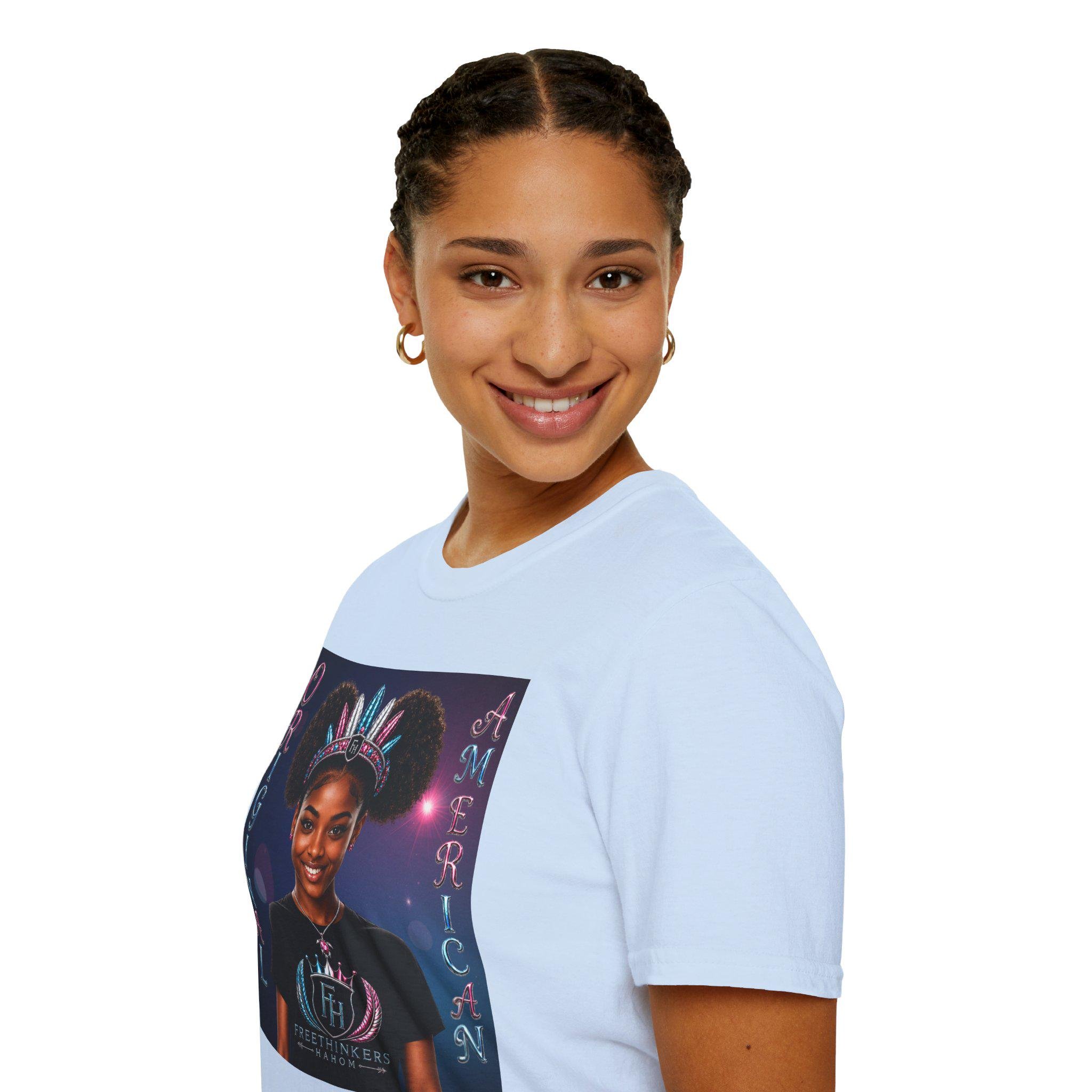 Original American portrait tee American Indian graphic T Shirt, view 17