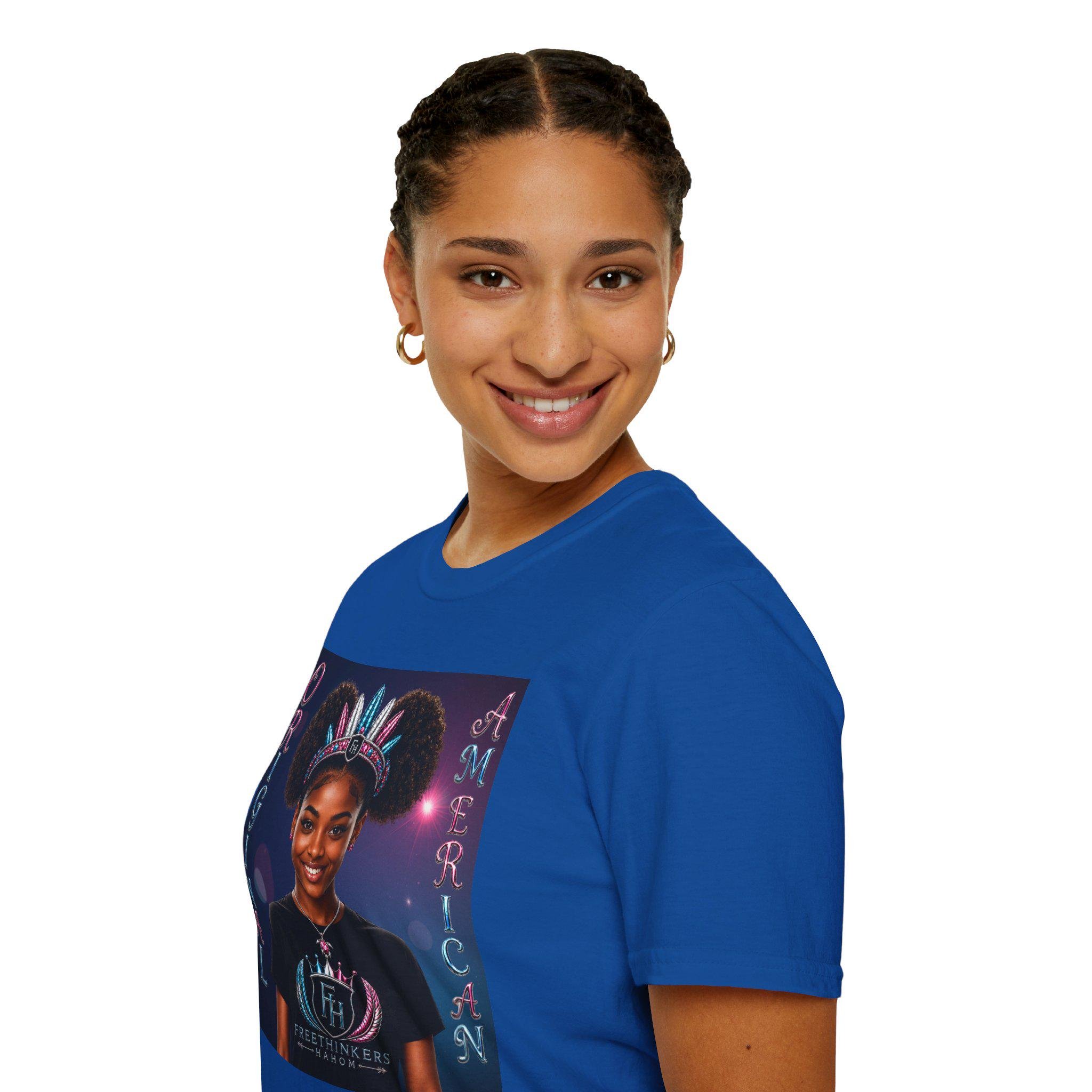 Original American portrait tee American Indian graphic T Shirt, view 18