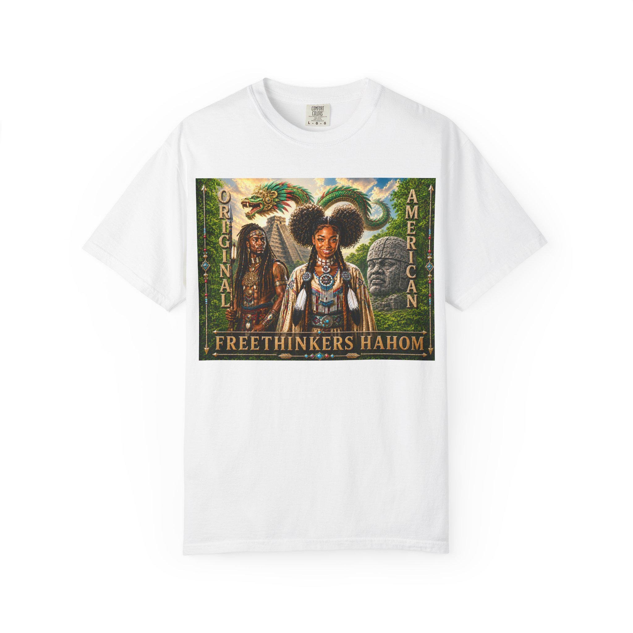 Freethinkers Hahom American Indian Portrait TShirt Original American, view 3