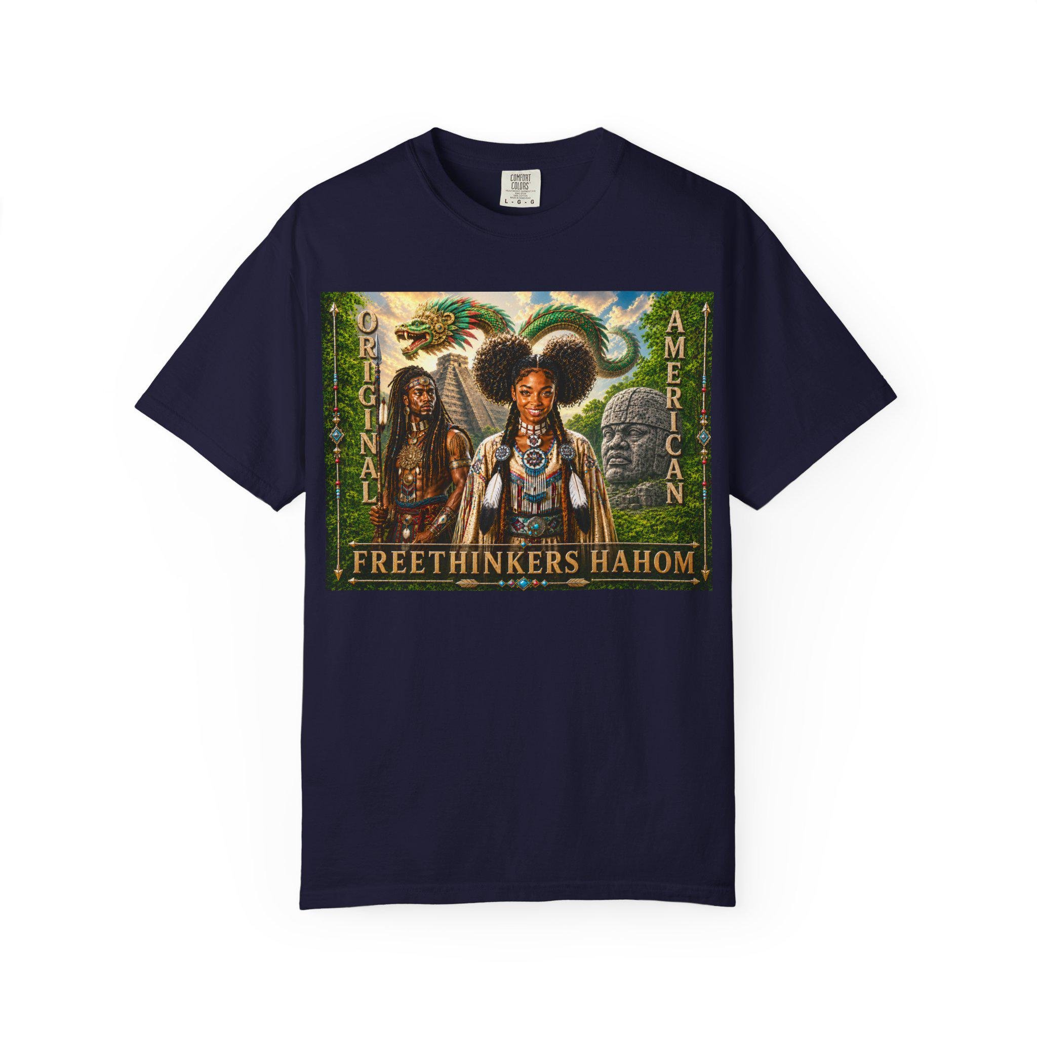 Freethinkers Hahom American Indian Portrait TShirt Original American, view 5