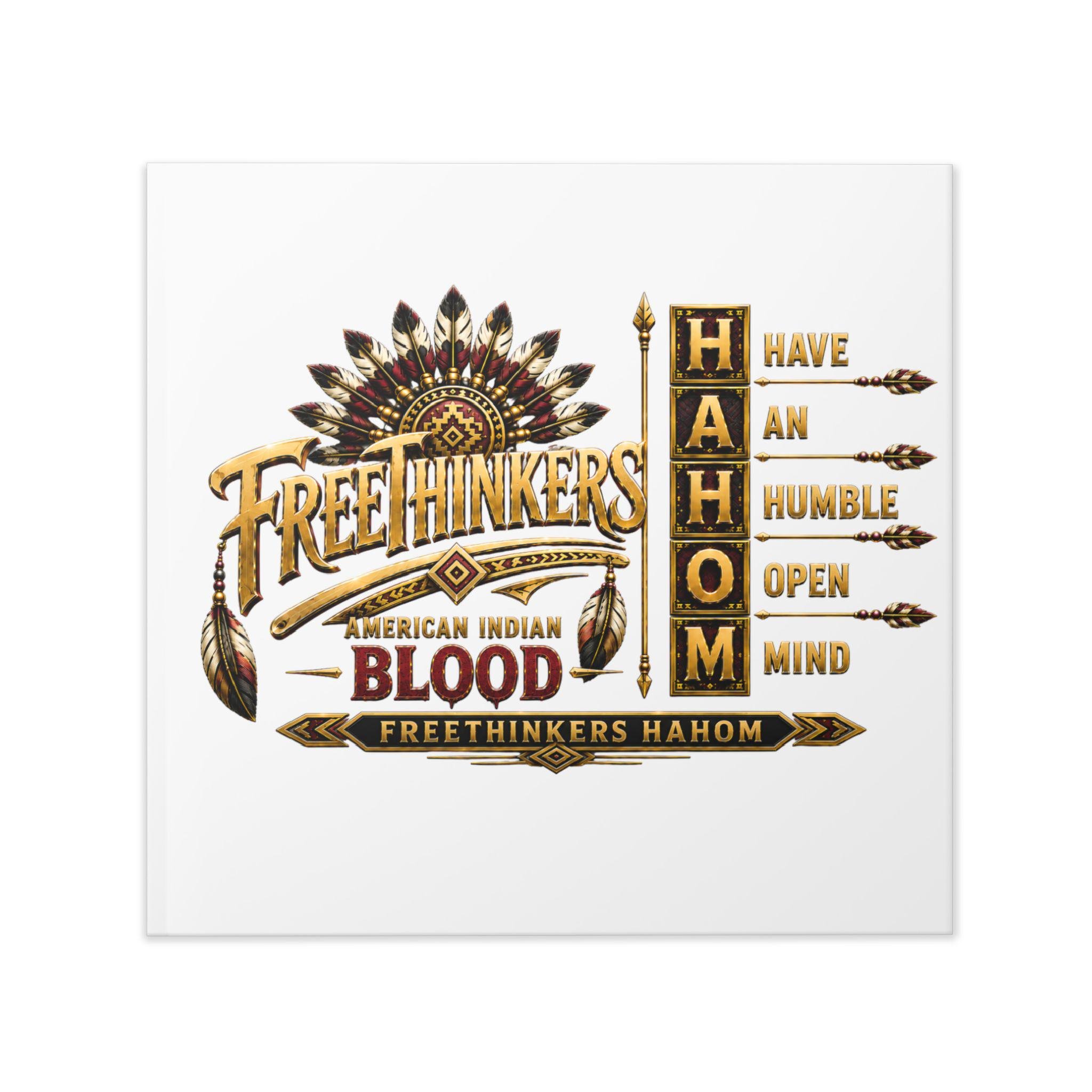 FreeThinkers Native American design Hardcover Photo Book | HAHOM Have AN Humble Open Mind, view 2