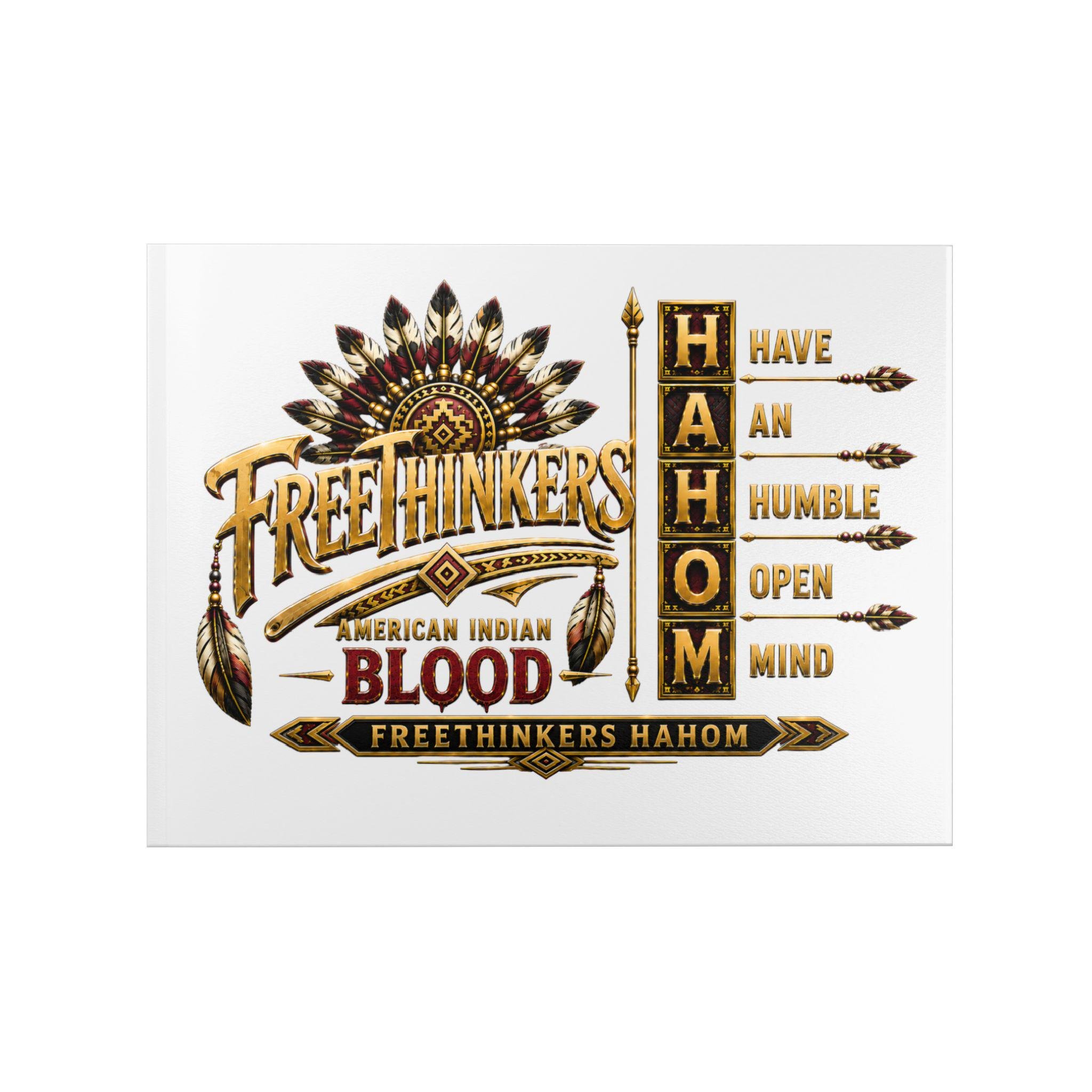 FreeThinkers Native American design Hardcover Photo Book | HAHOM Have AN Humble Open Mind, view 3