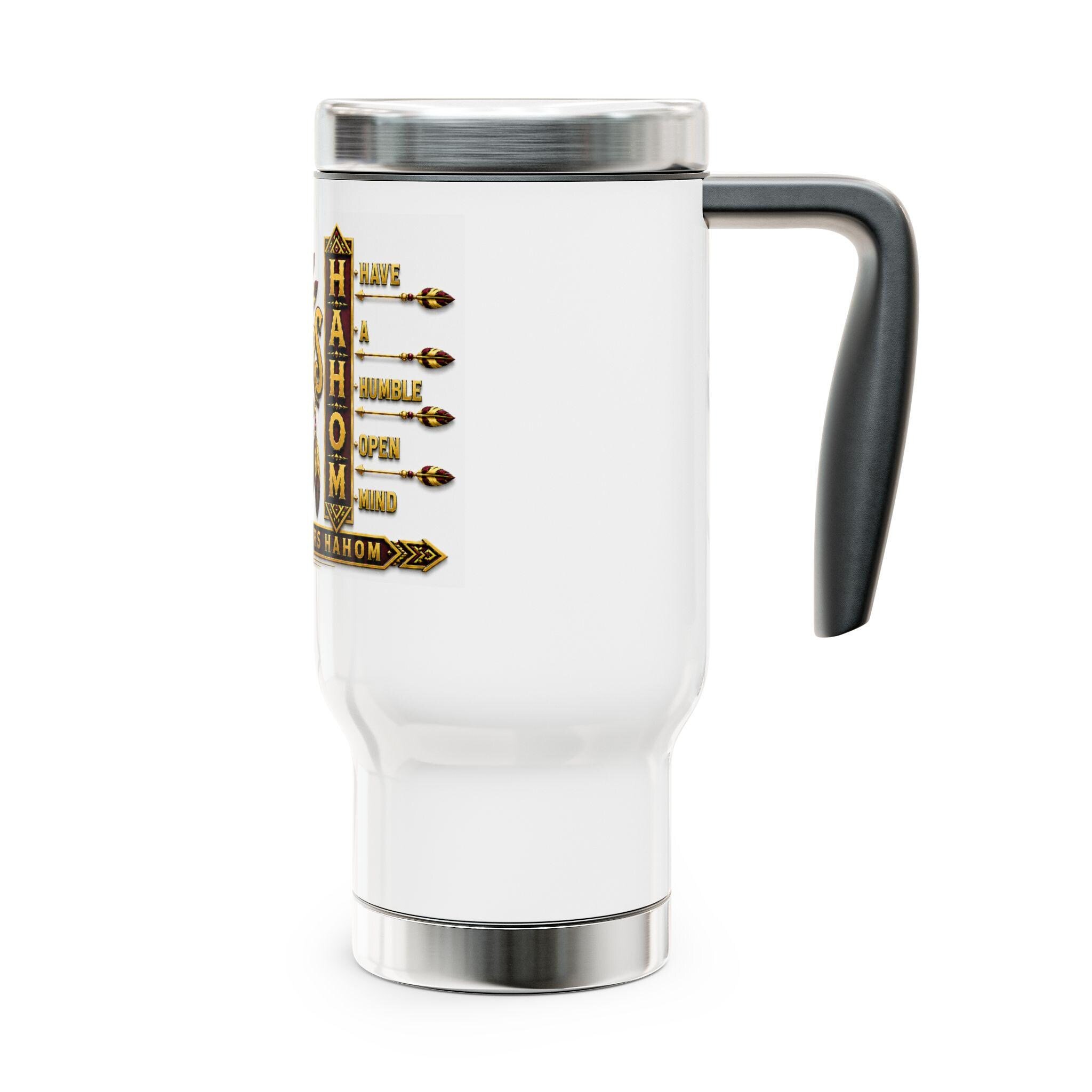 Freethinkers Hahom American By Blood Graphic Travel Mug 14oz Stainless Steel, view 4