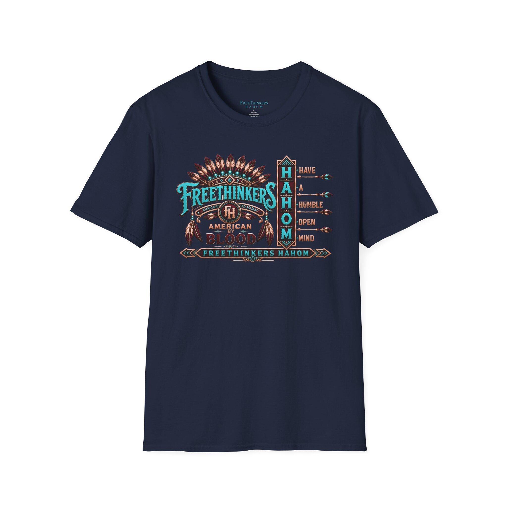 Freethinkers Hahom American By Blood T-Shirt, view 11