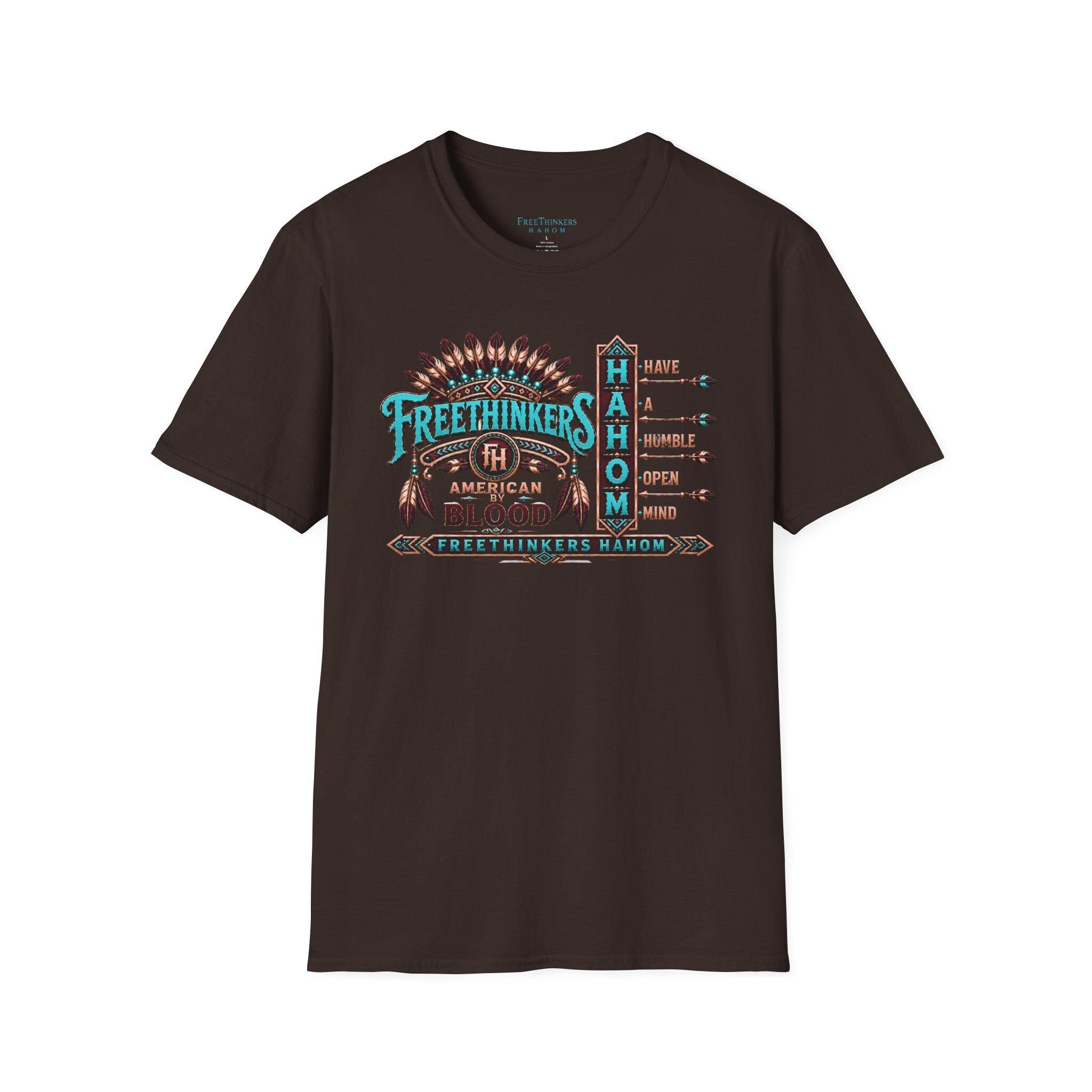 Freethinkers Hahom American By Blood T-Shirt, view 12