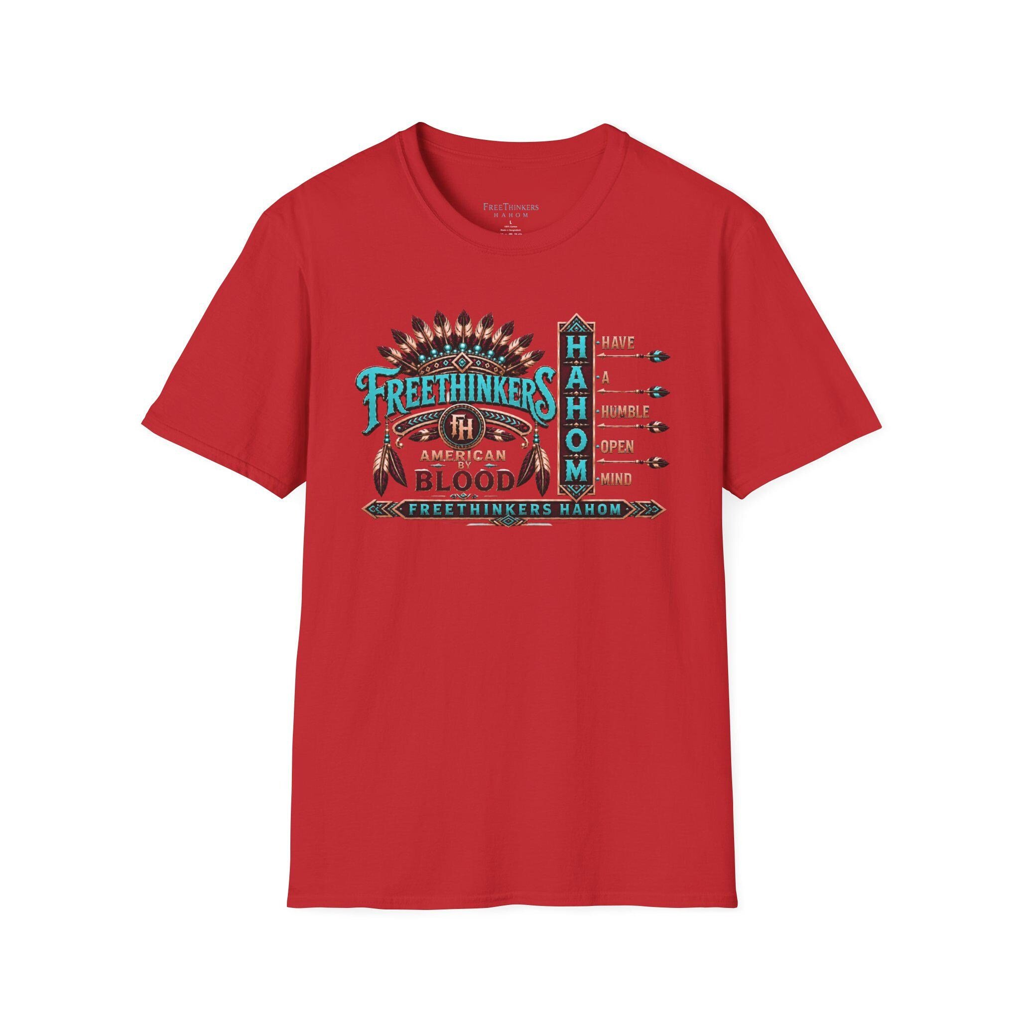 Freethinkers Hahom American By Blood T-Shirt, view 13