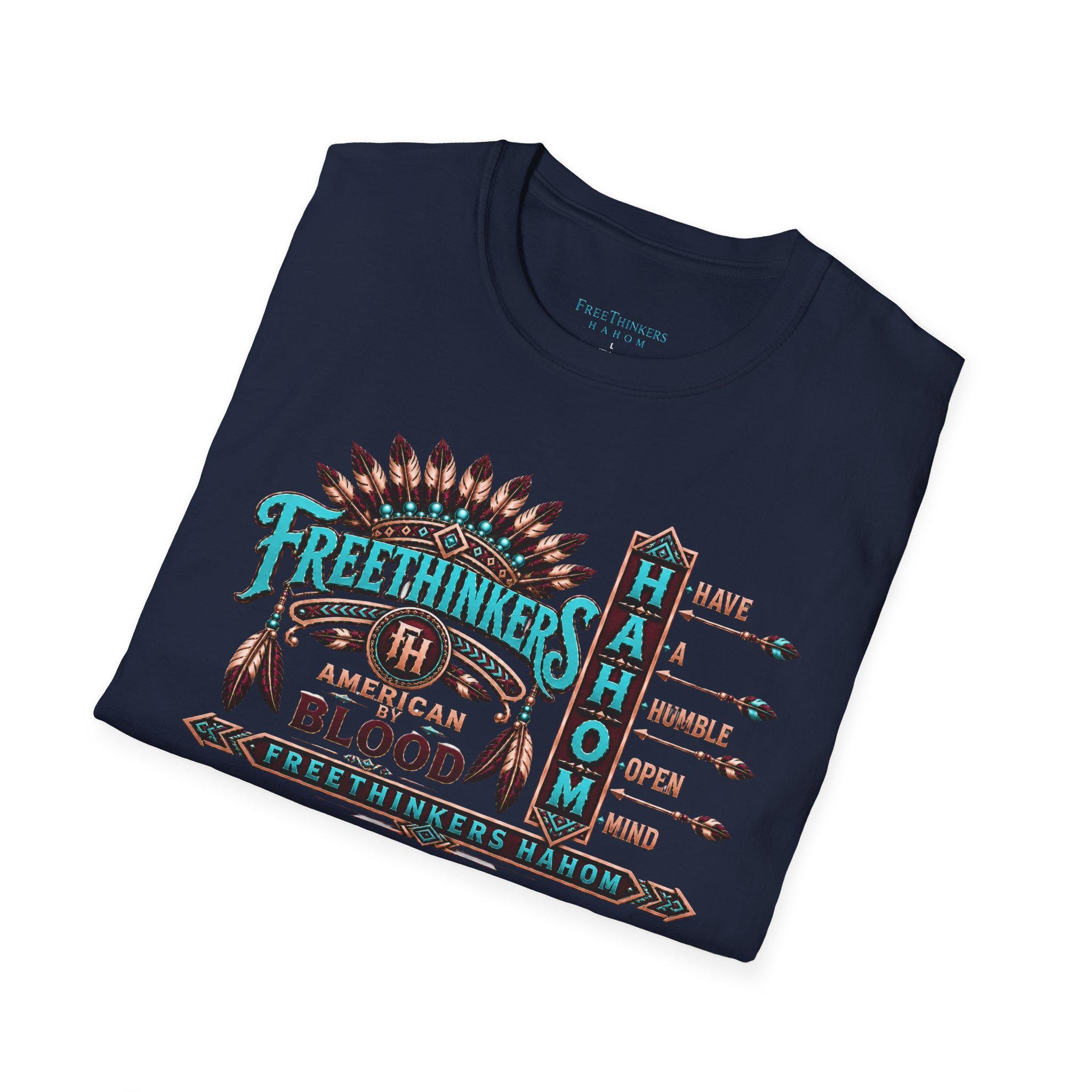 Freethinkers Hahom American By Blood T-Shirt, view 15