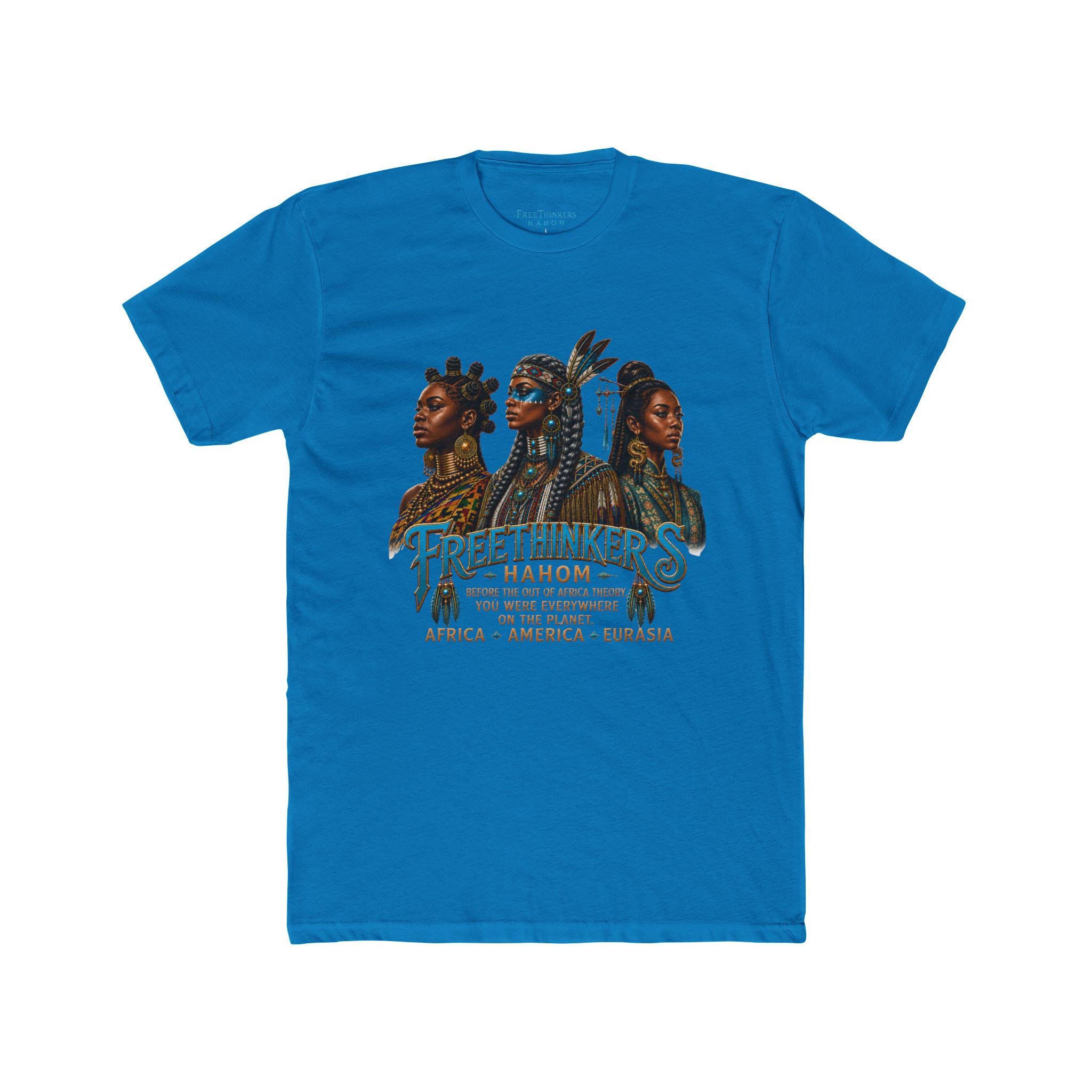 Free Thinkers Hahom graphic tee Tribal Matriach Africa America Eurasia, view 4
